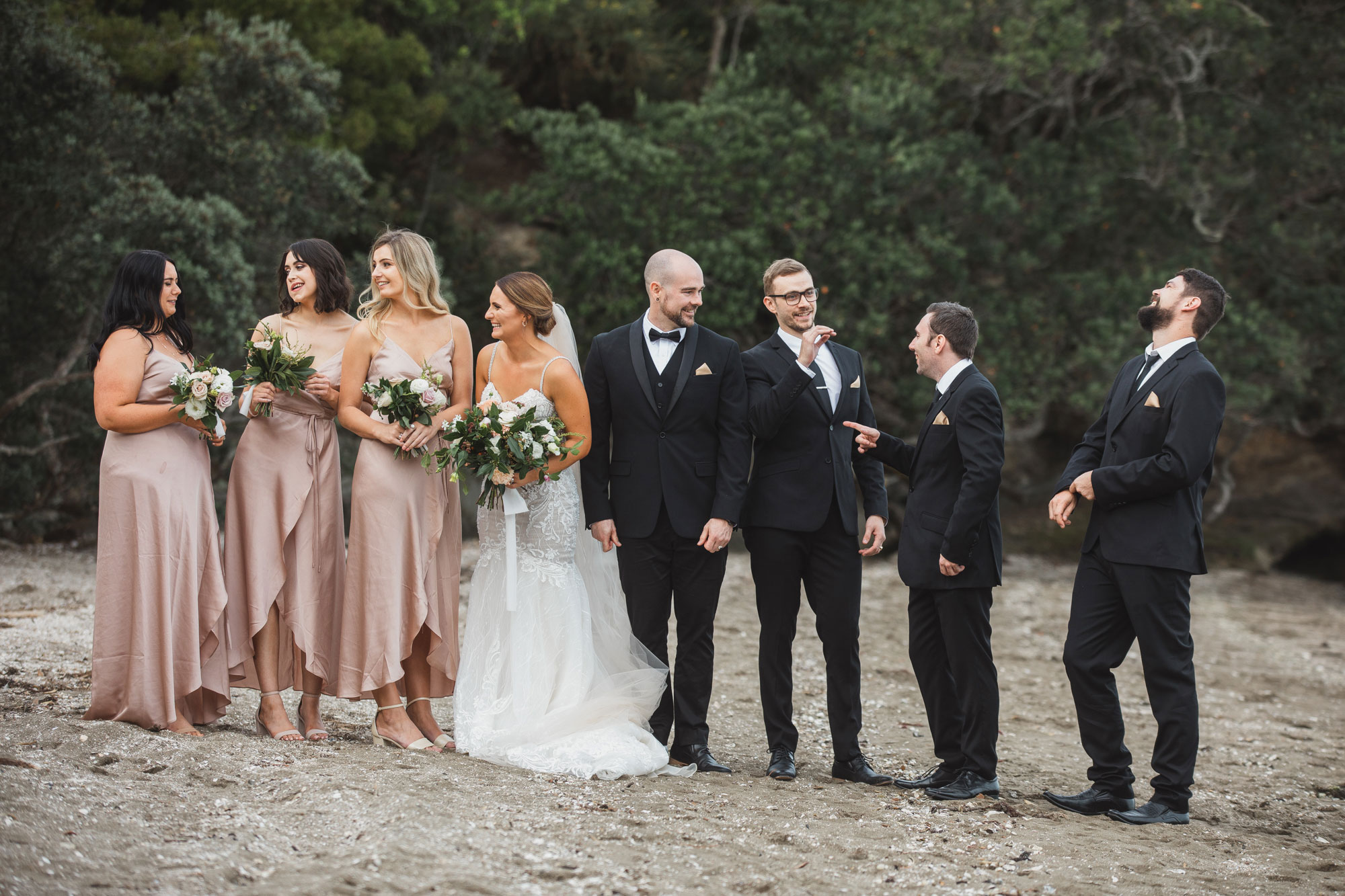 auckland bridal party photo