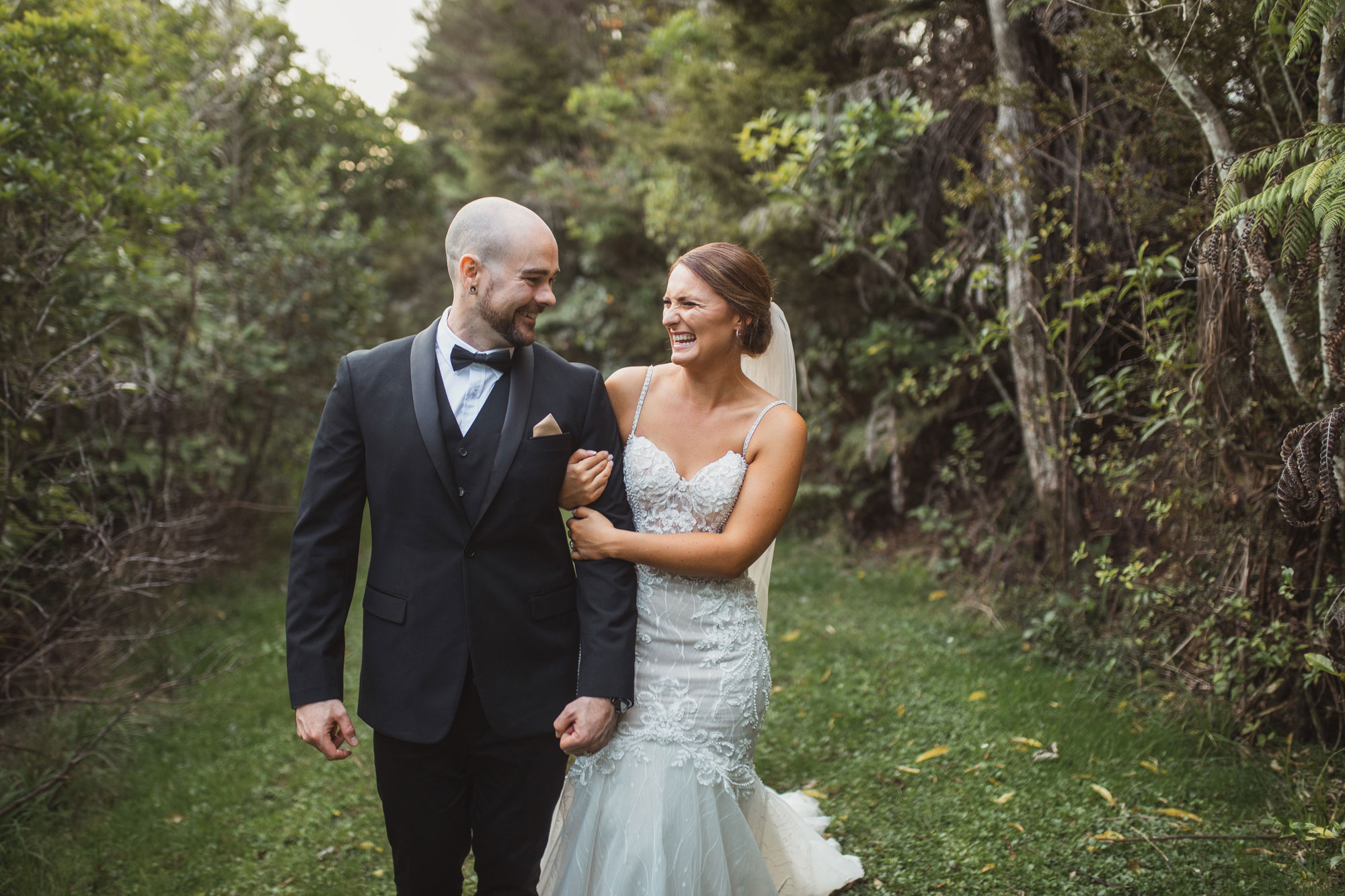 auckland wedding candid couple photo