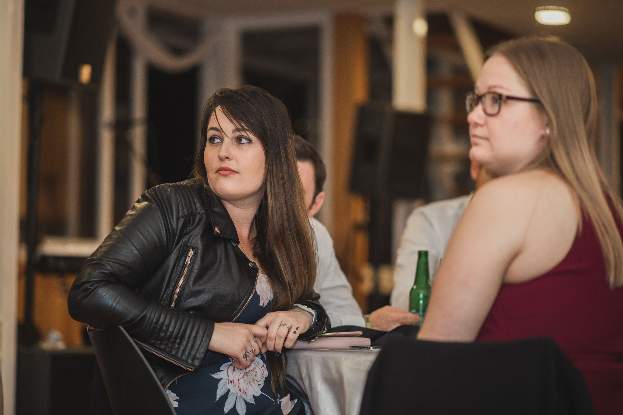 guests listening to speech