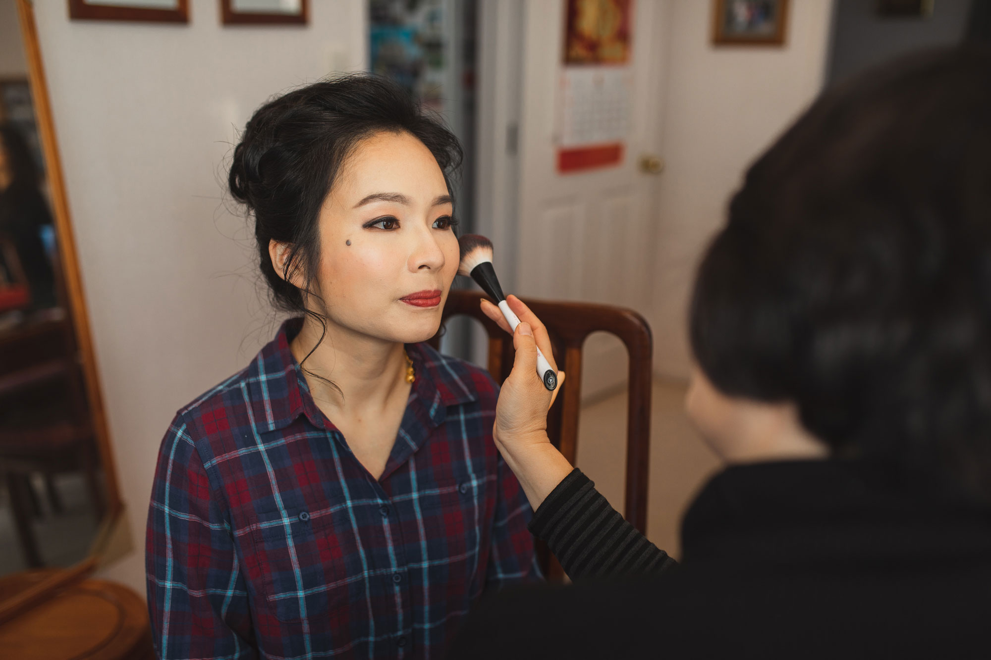 bride getting ready