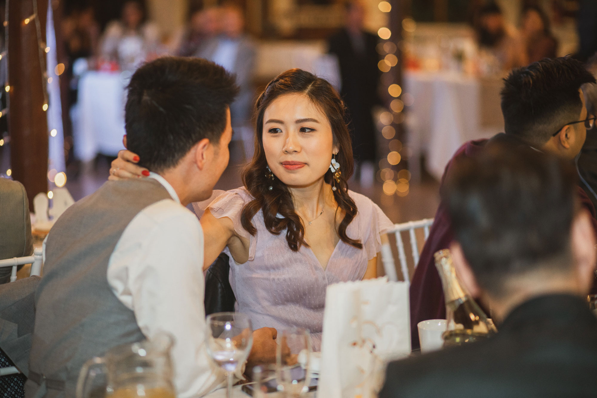 family of the bride at the wedding