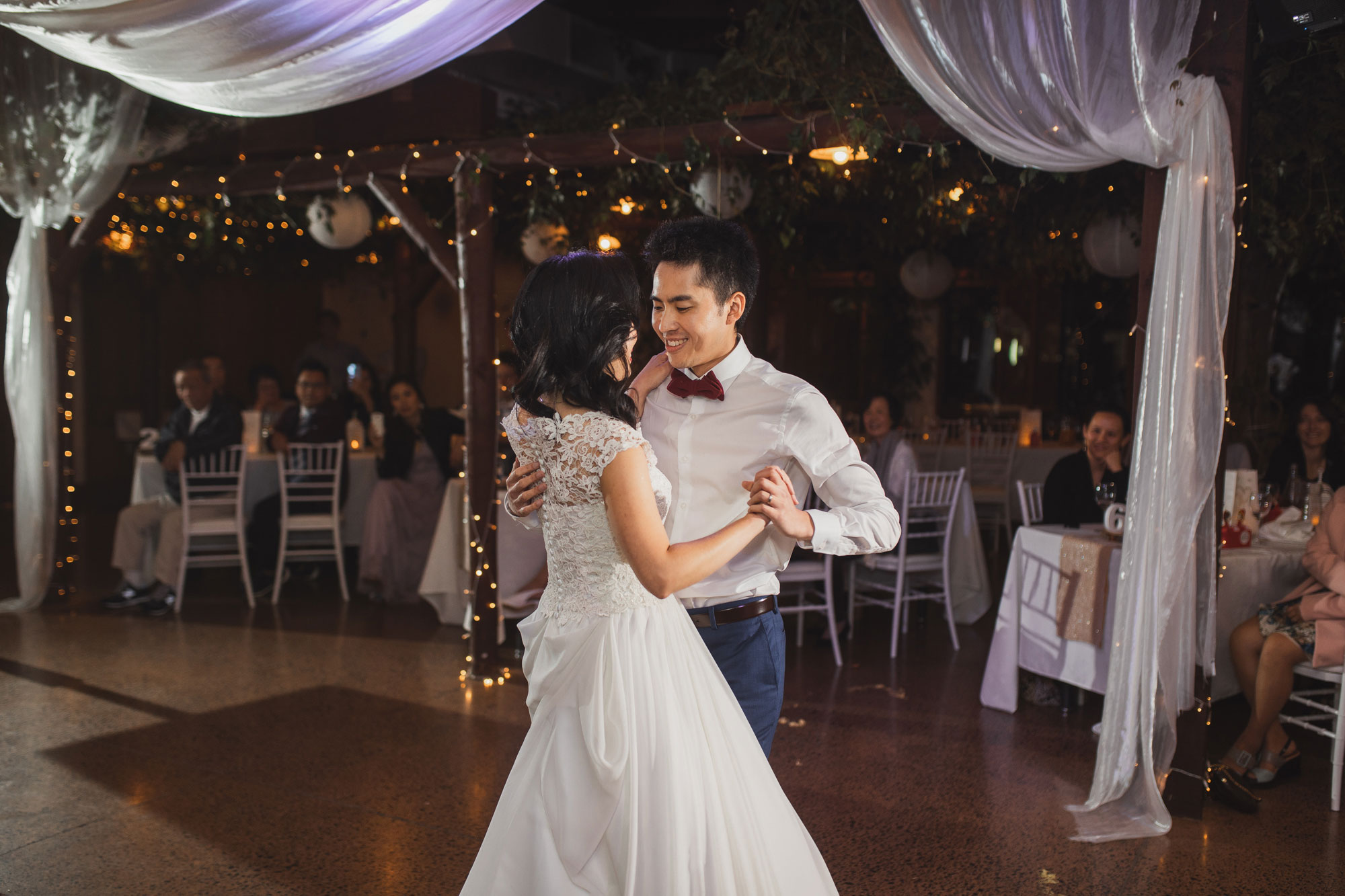 couple first dance at auckland wedding