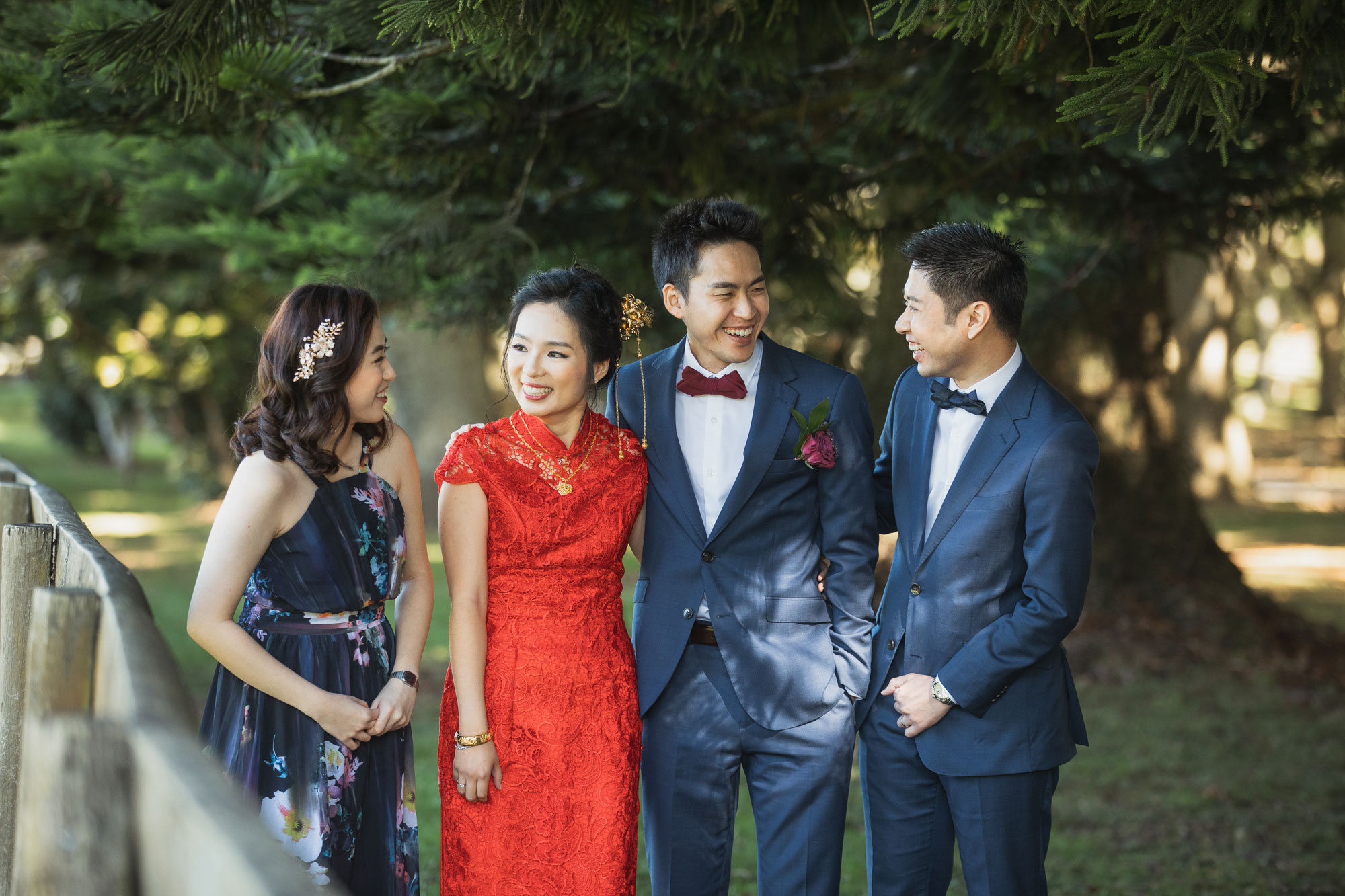 auckland wedding party photo