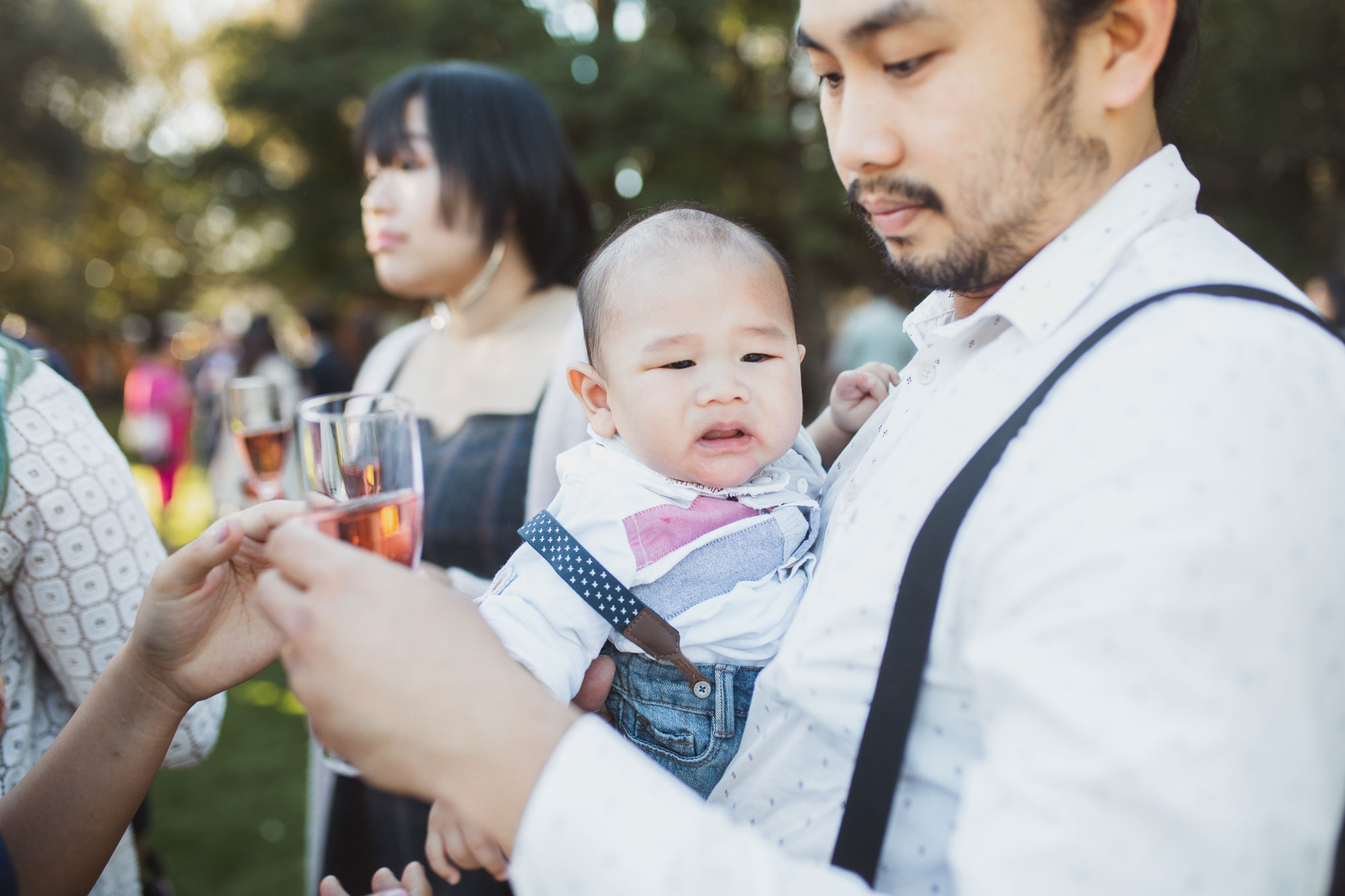 baby at the wedding