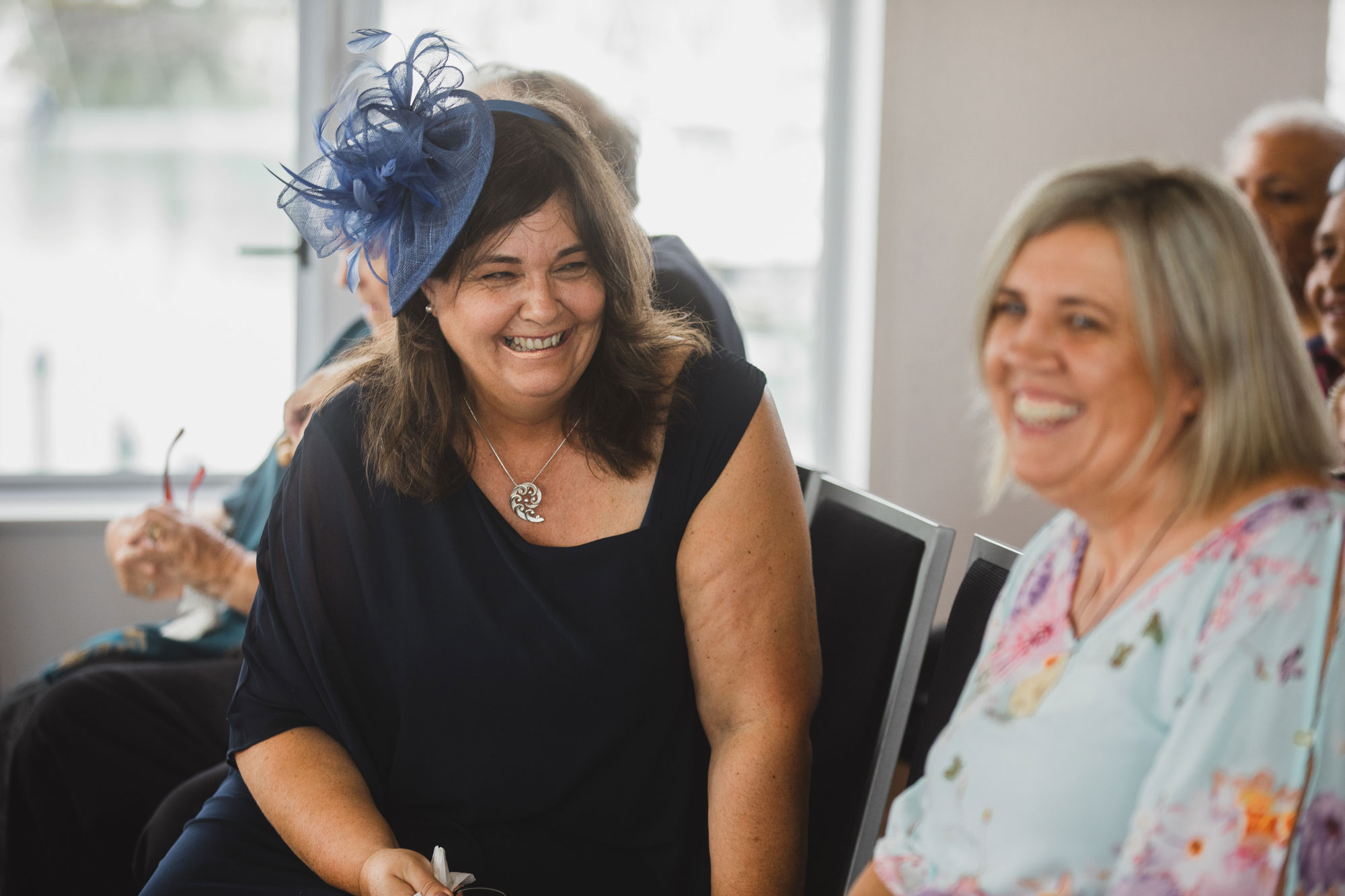 family of the bride and groom talking