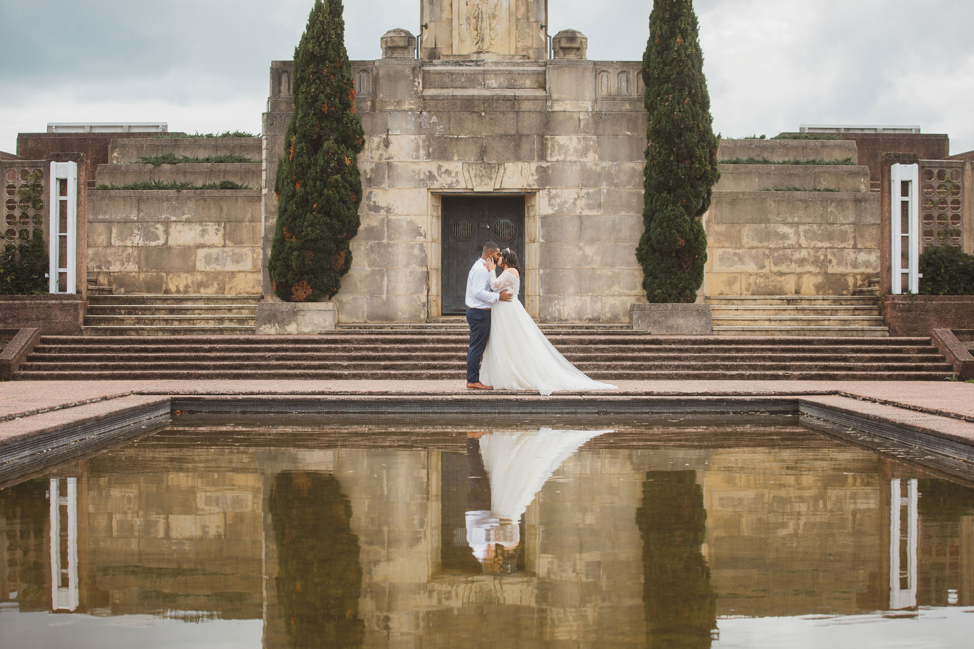 auckland wedding photo at bastion point auckland