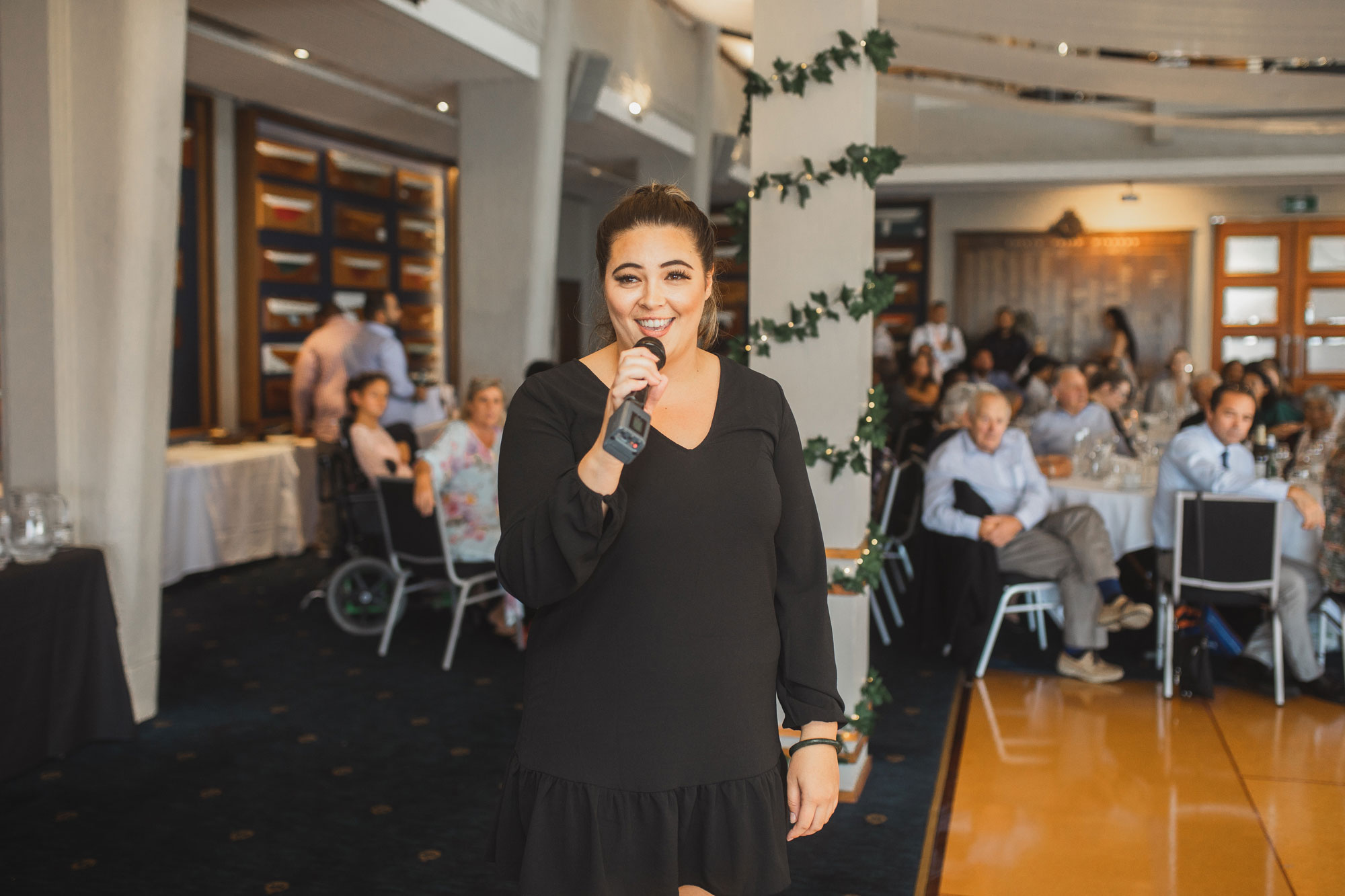 emcee at an auckland wedding reception