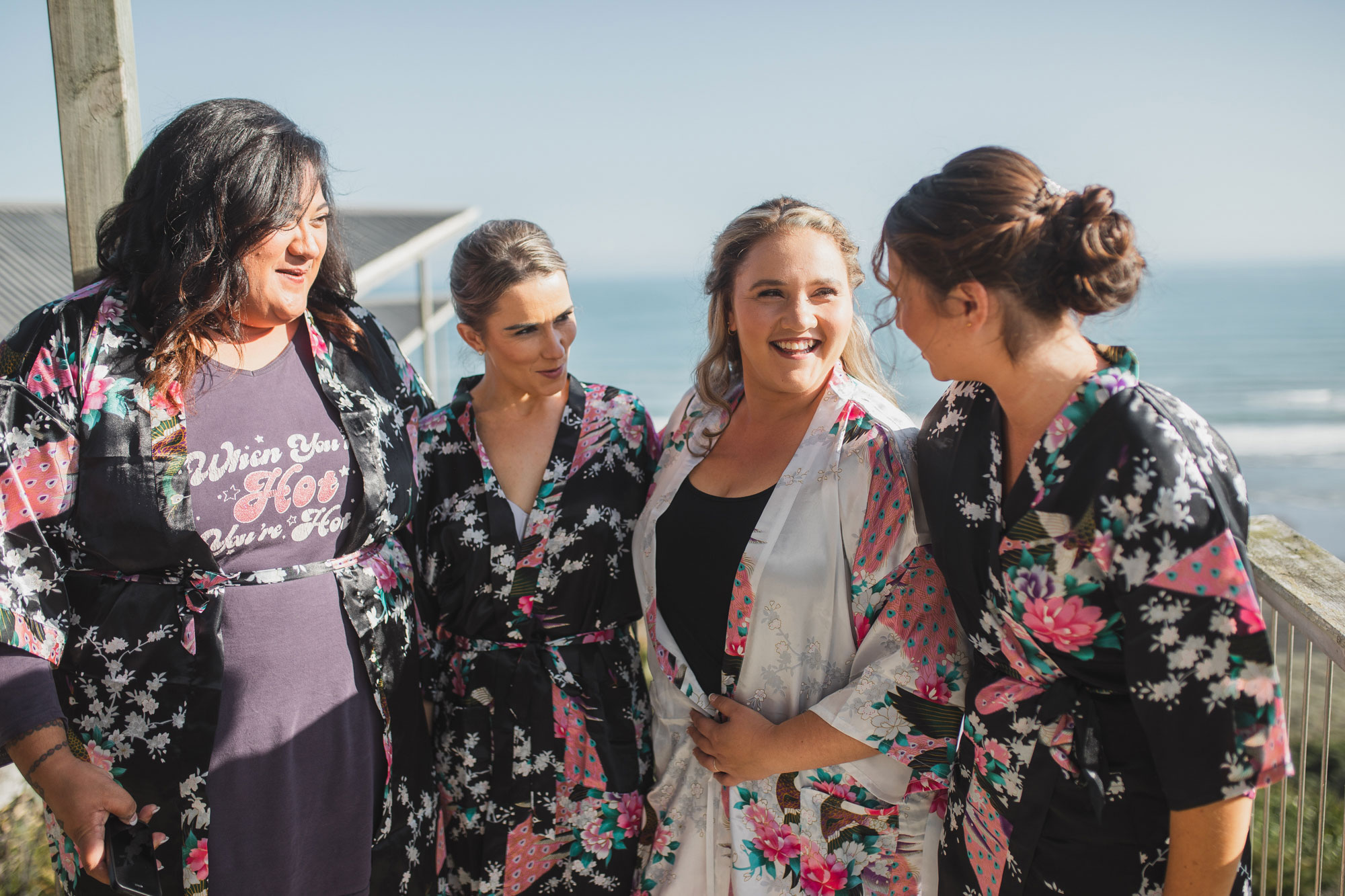 bridal party talking at castaways resort