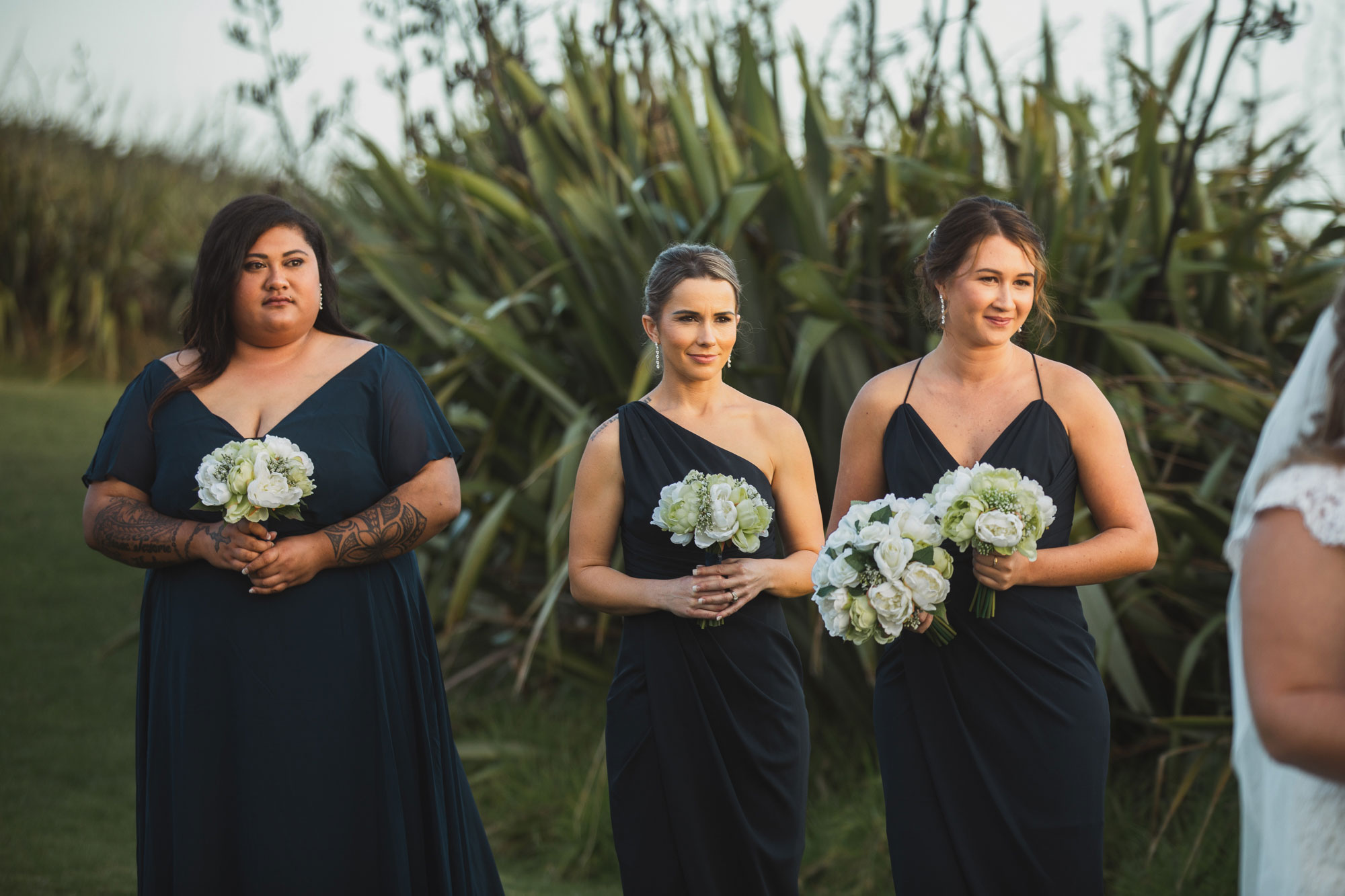 bridesmaids at the wedding