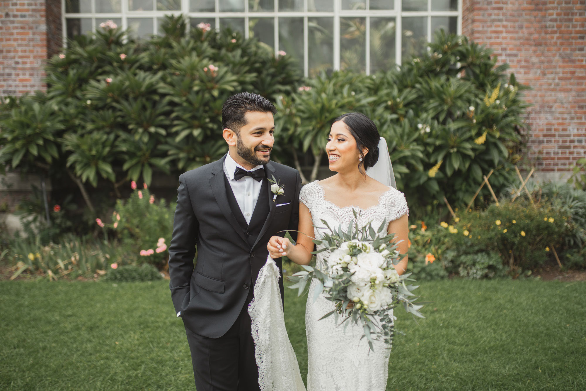 auckland domain wedding photo