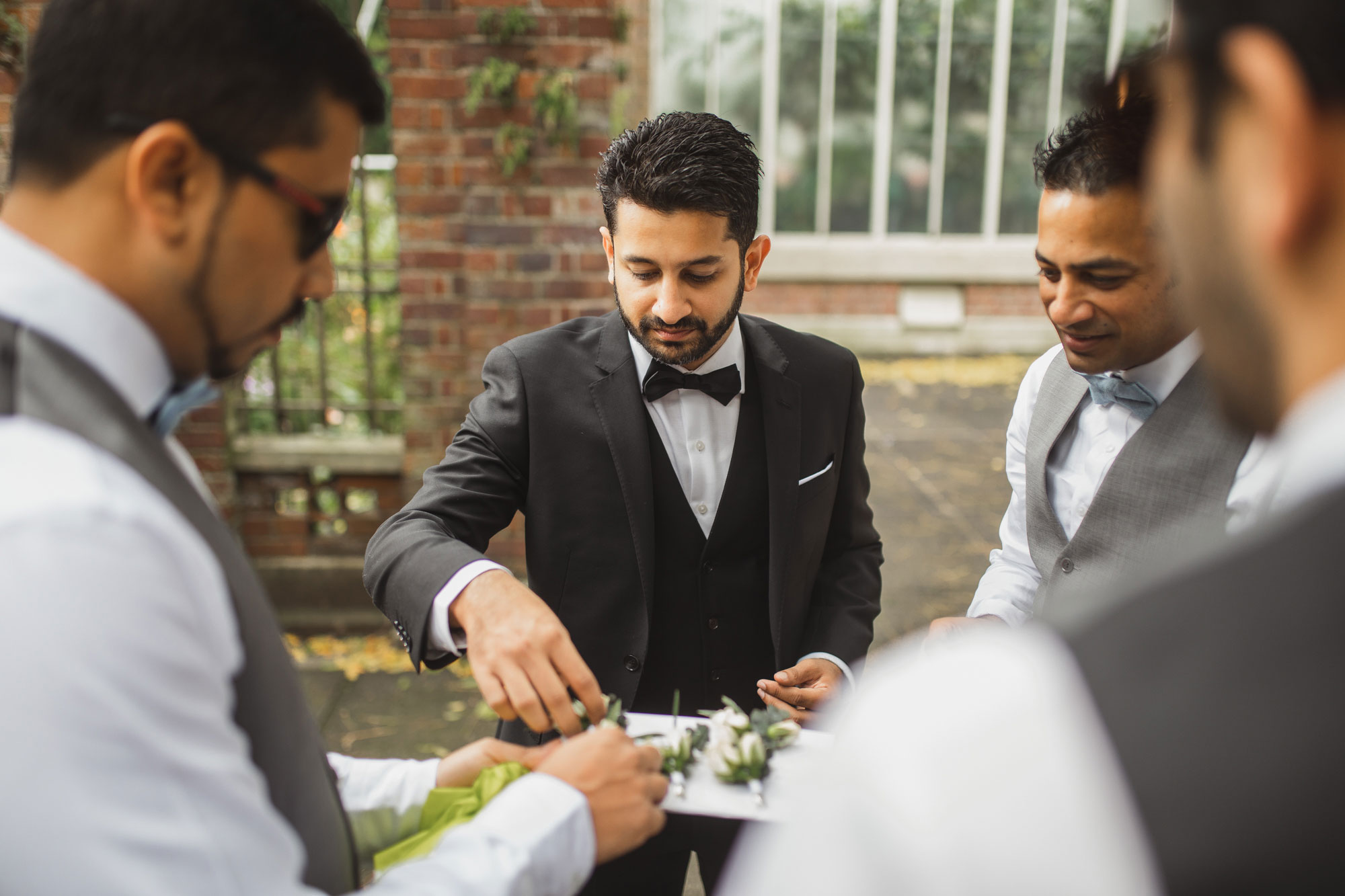 auckland groom getting ready