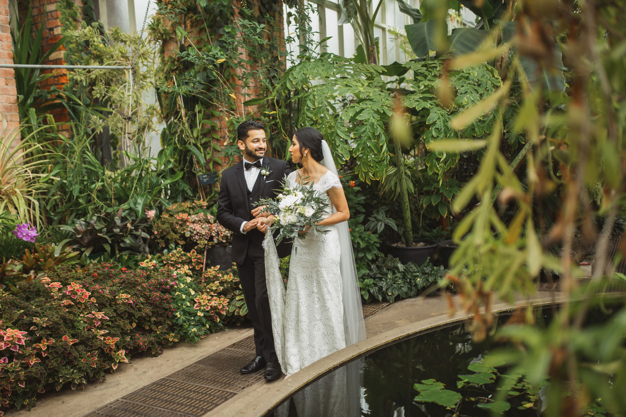 auckland domain winter gardens couple shoot