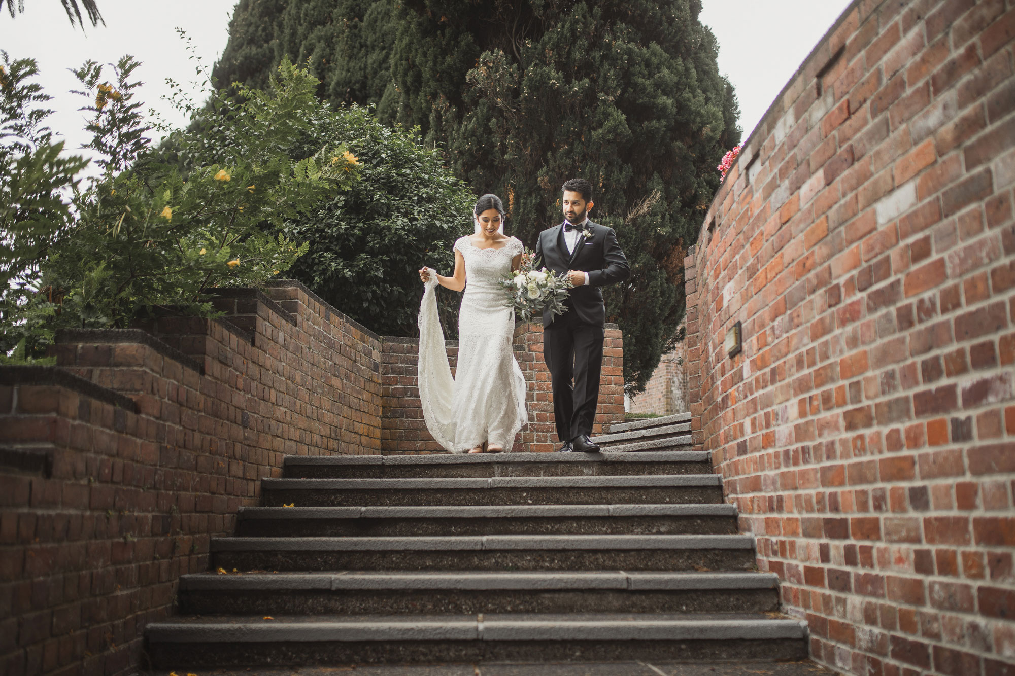 winter gardens wedding shoot