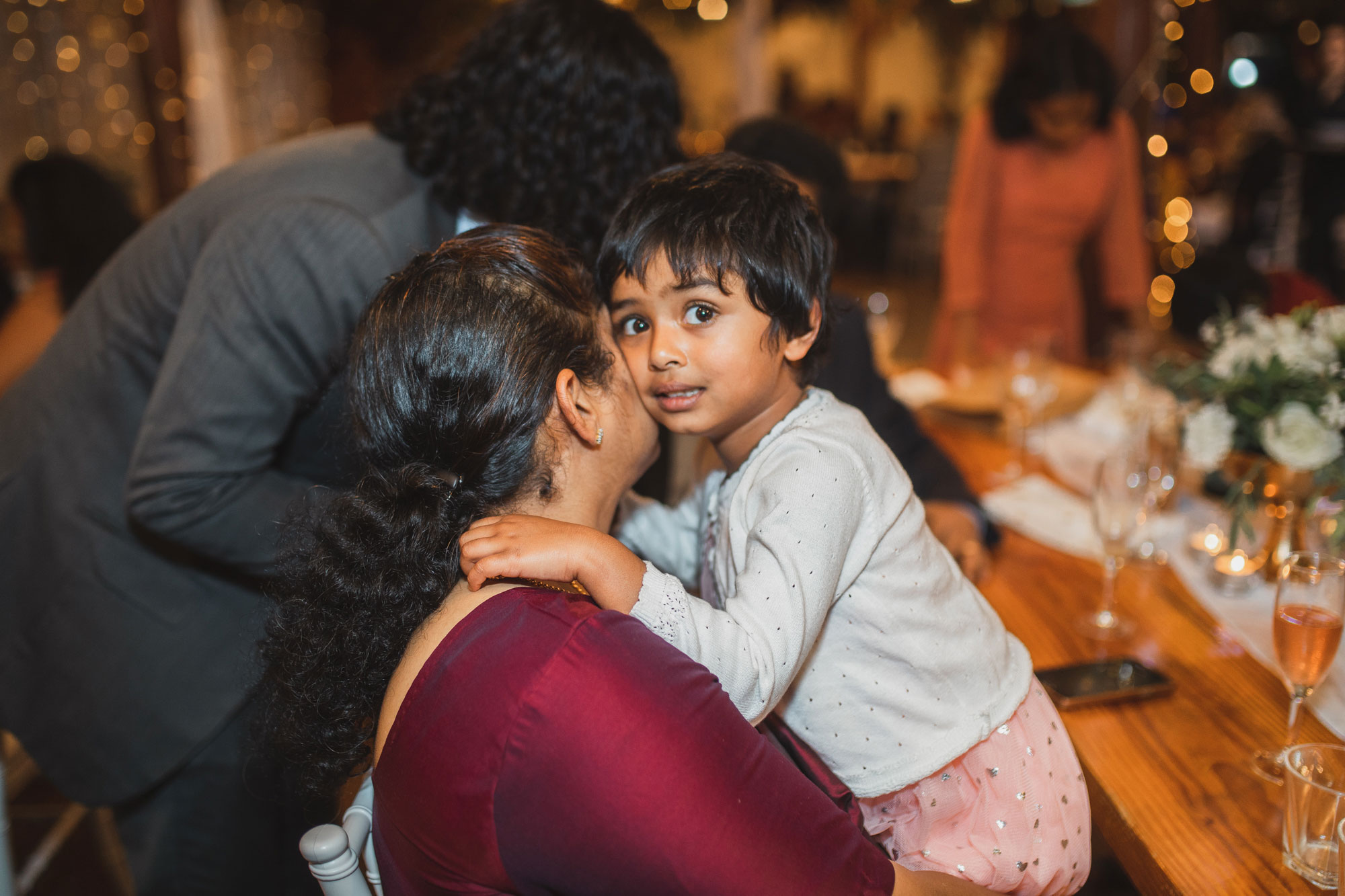 child at the wedding