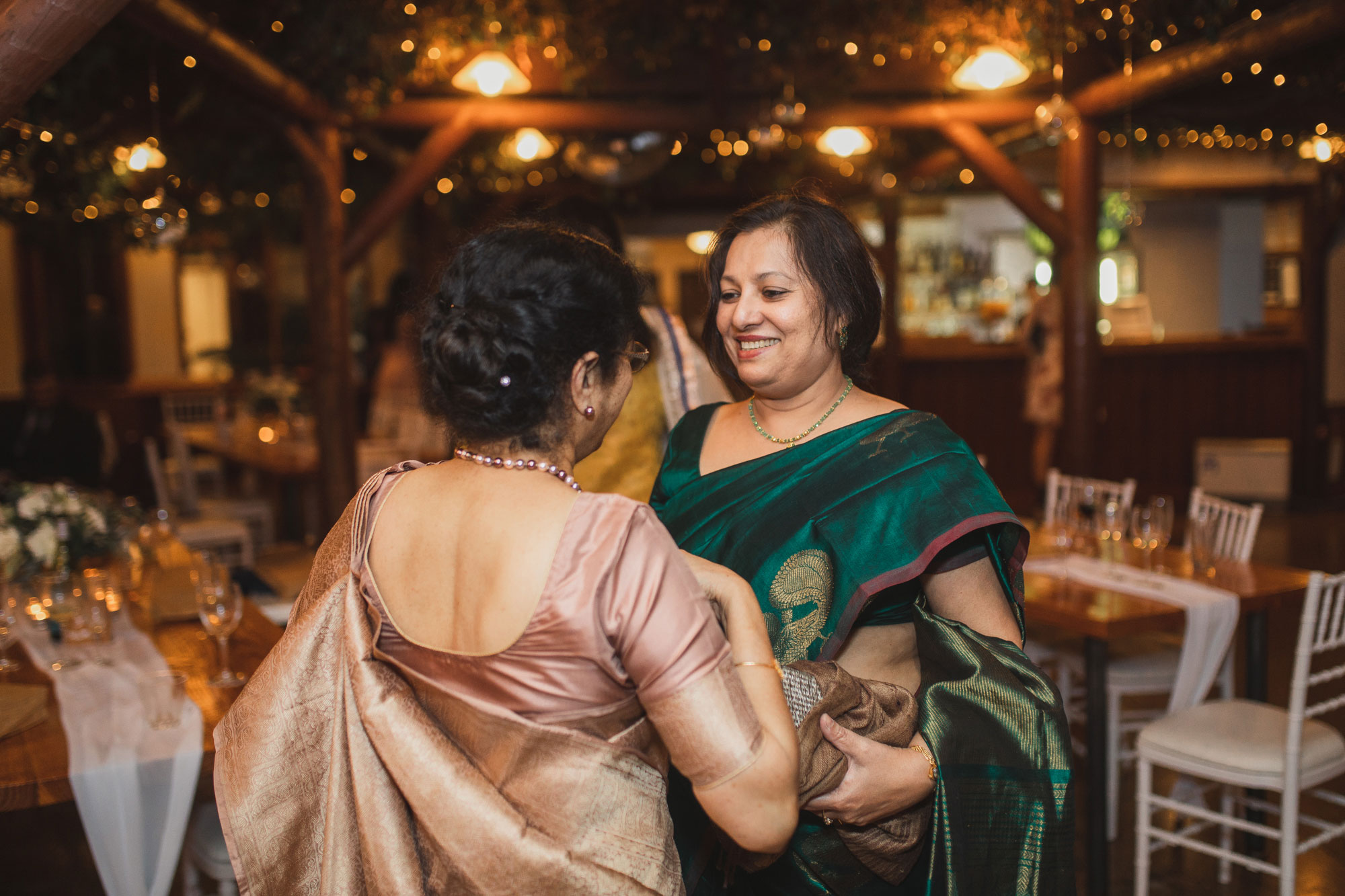 wedding guests on the dance floor