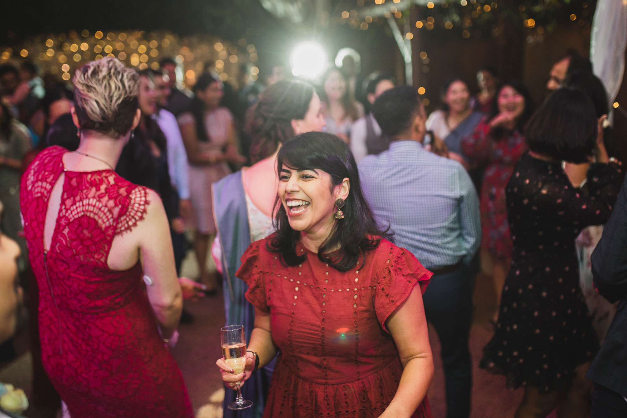 guests having fun on the dance floor