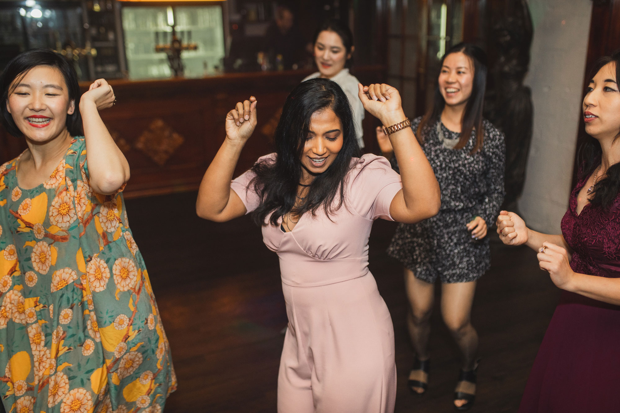 guests on the dance floor