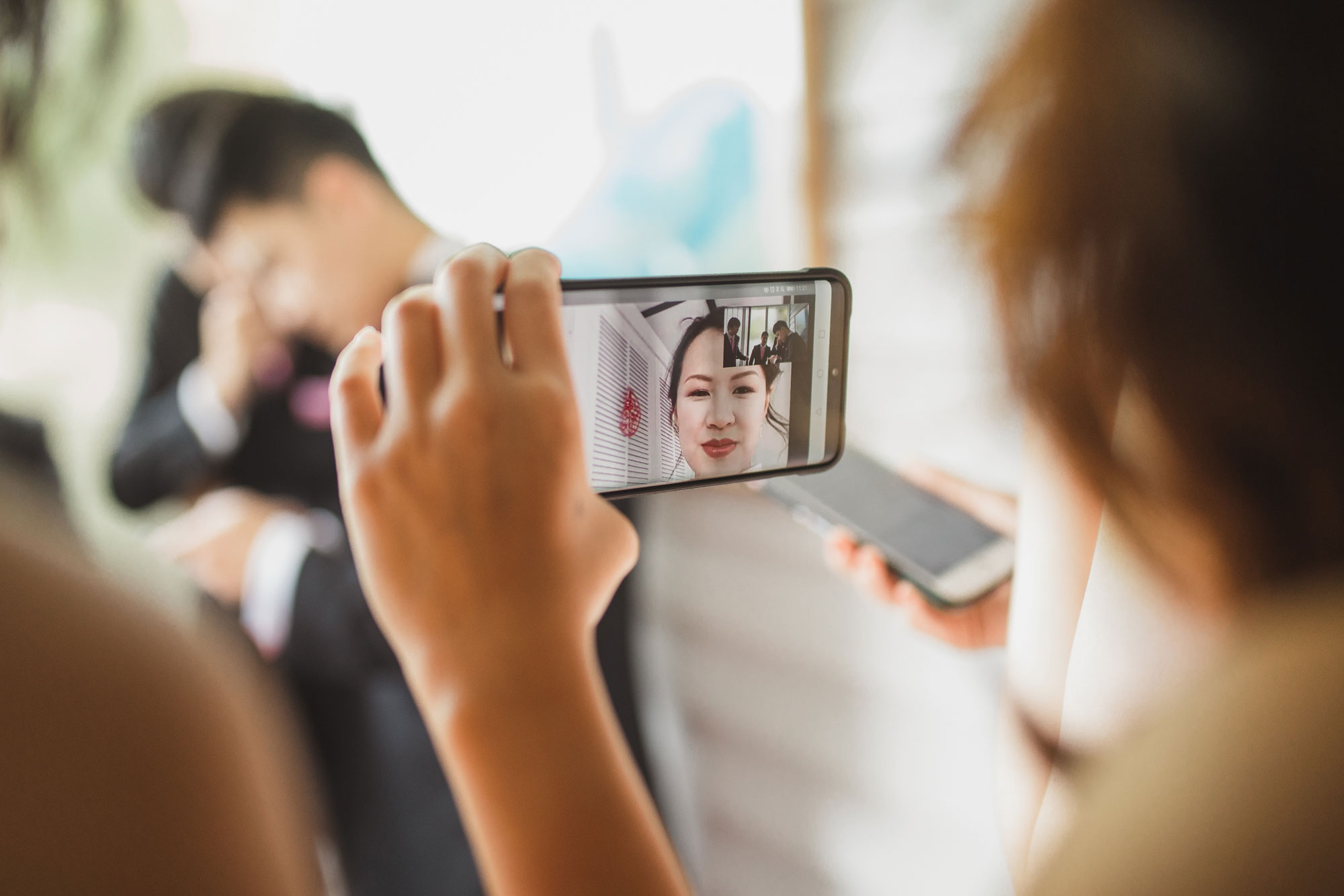 bride face time