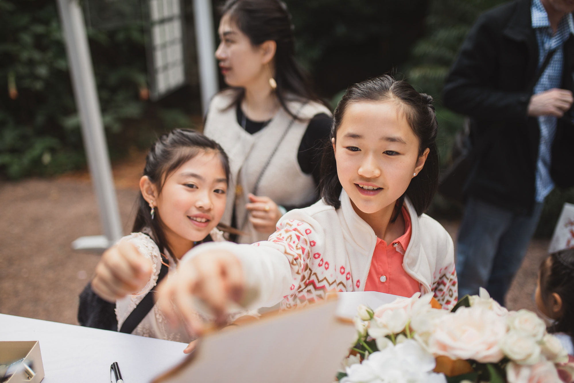 little girls at wedding