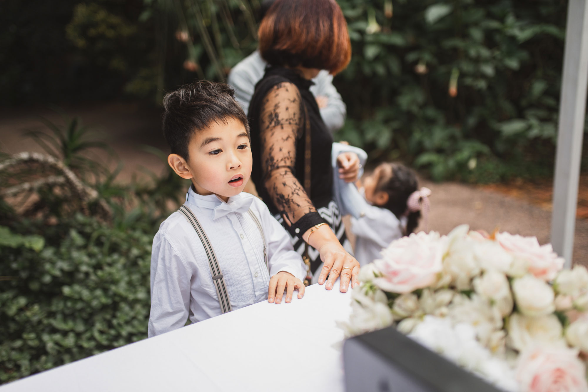 little boy at wedding