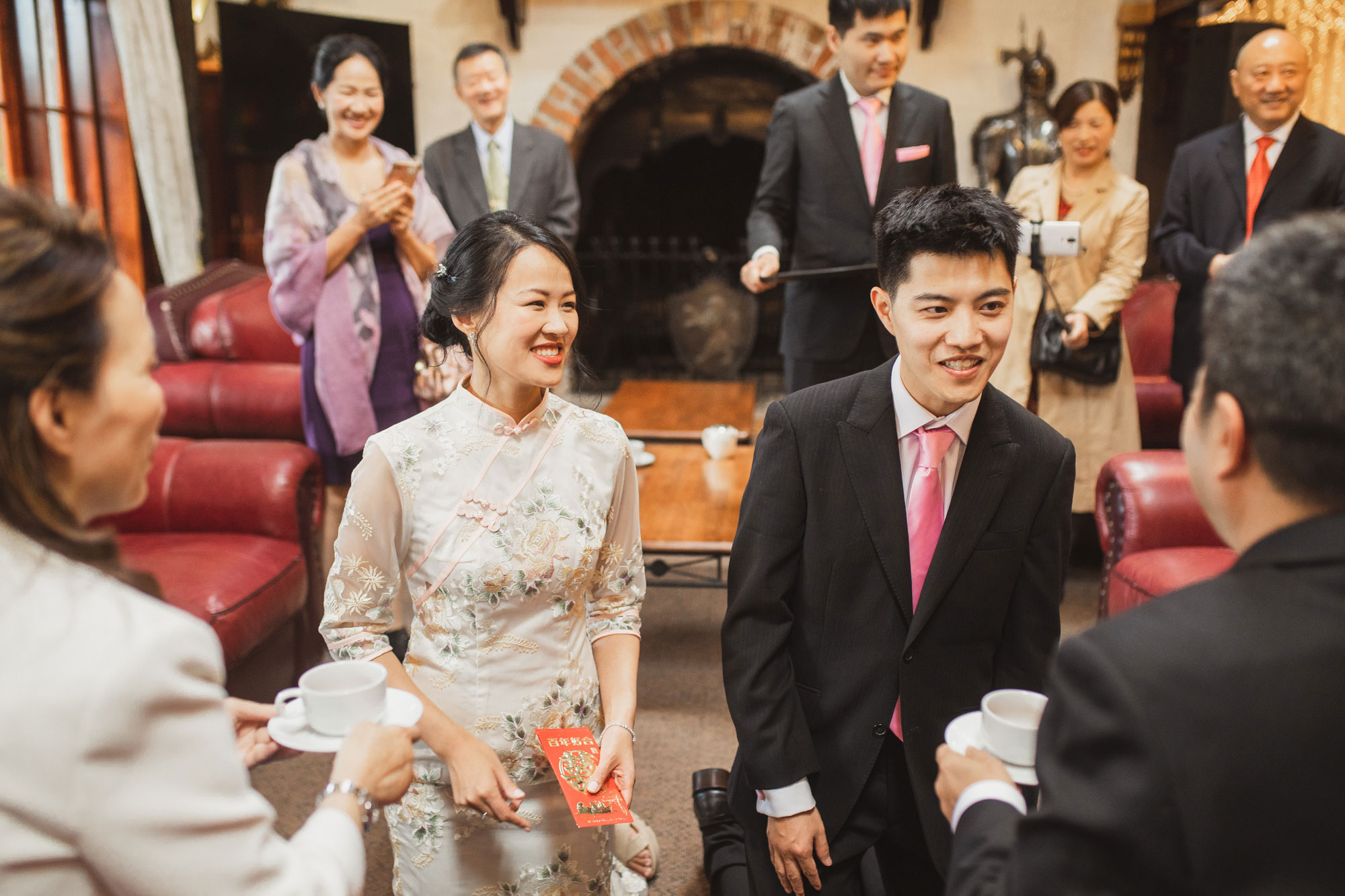 bride and groom tea ceremony