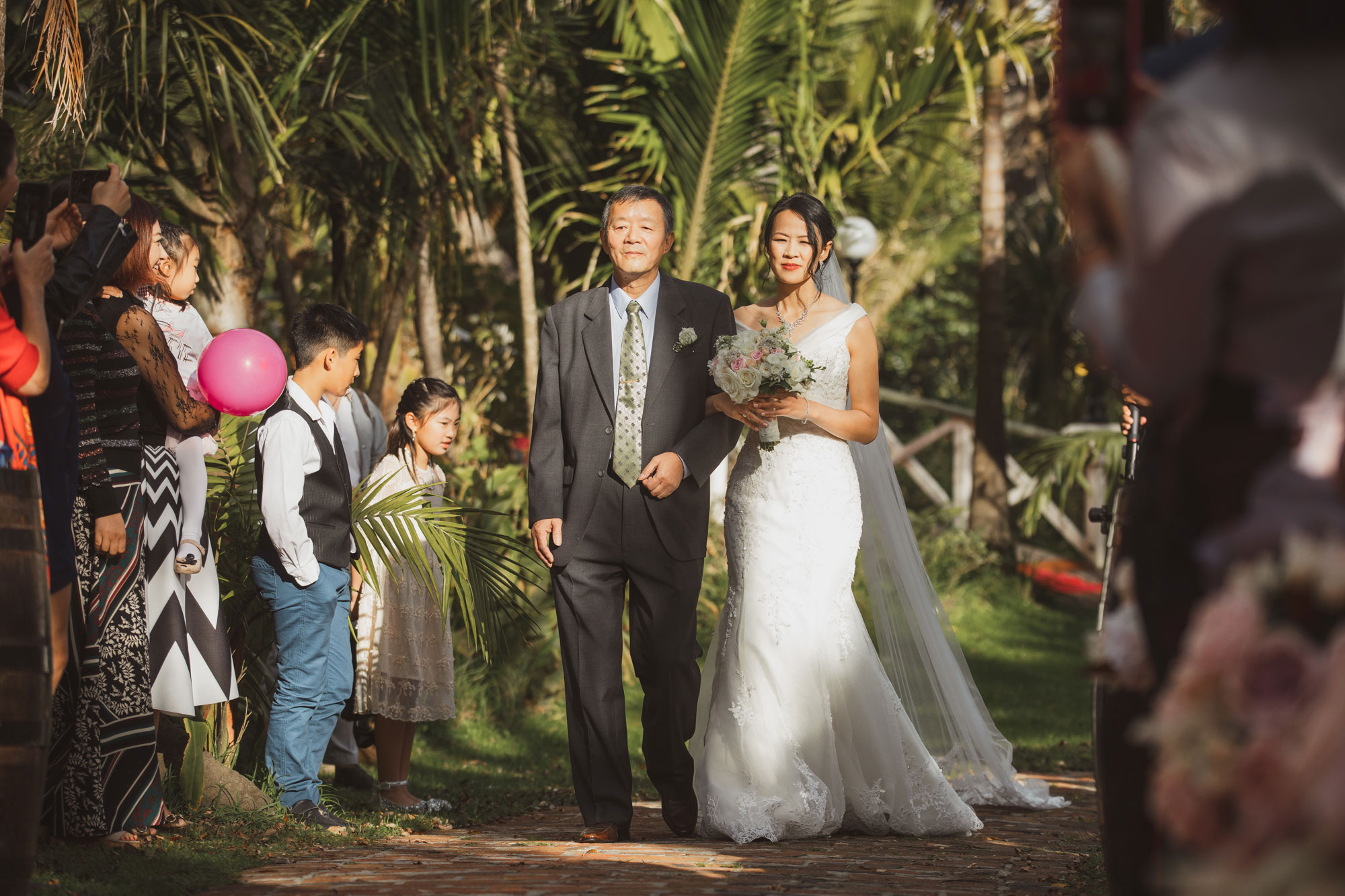 bride walking down the aisle