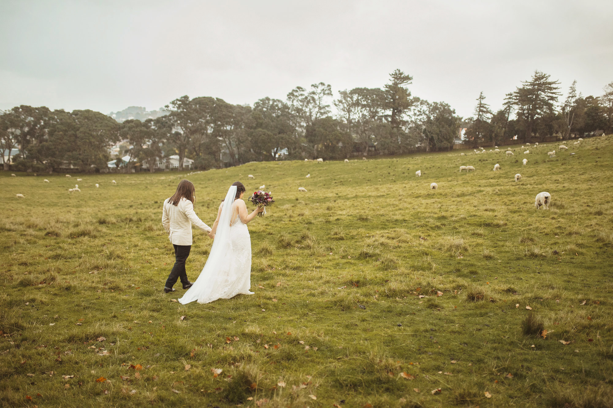 wedding shoot at cornwall park