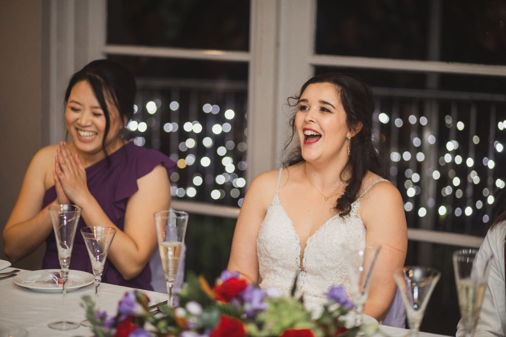 bride laughing