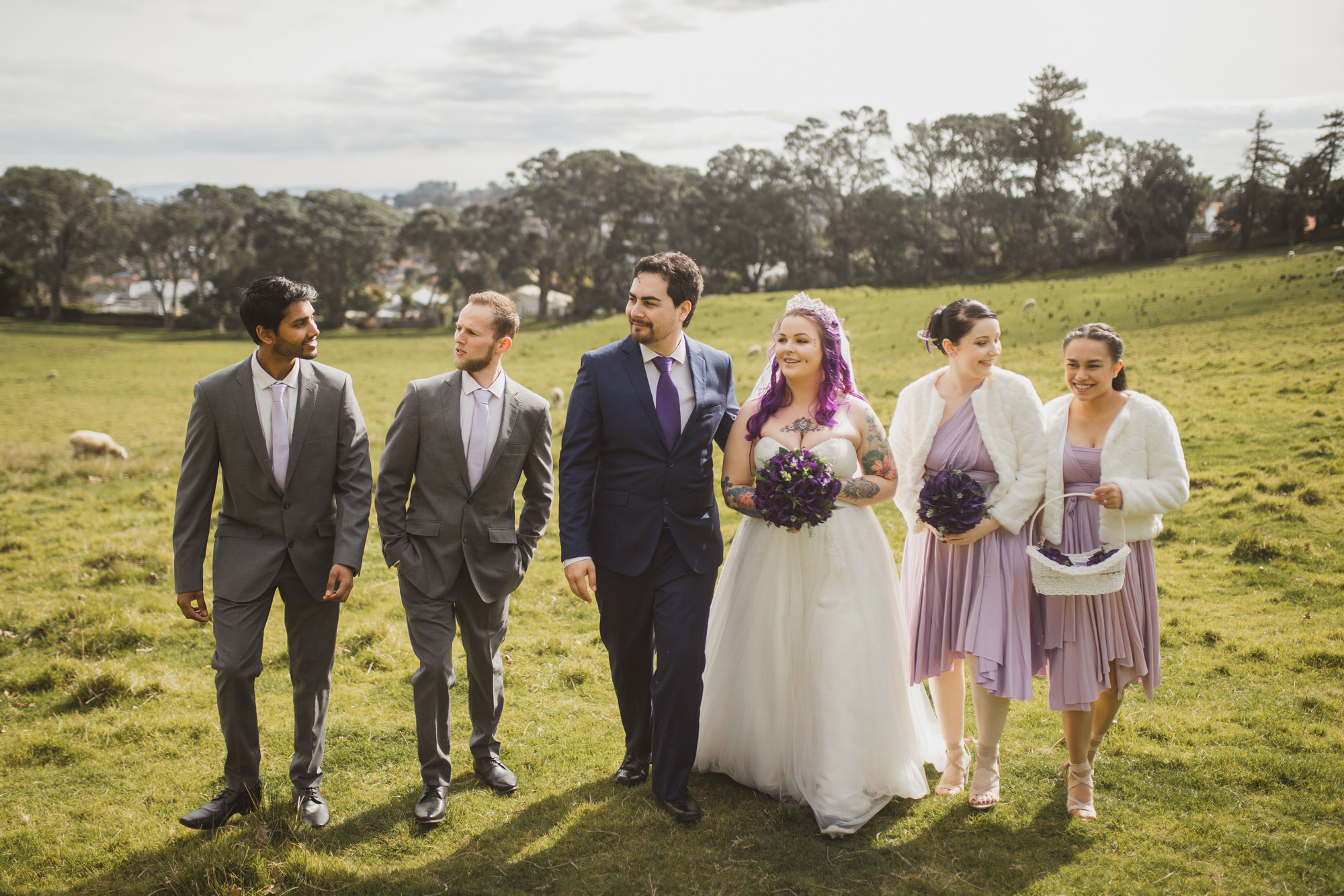 auckland bridal party photo