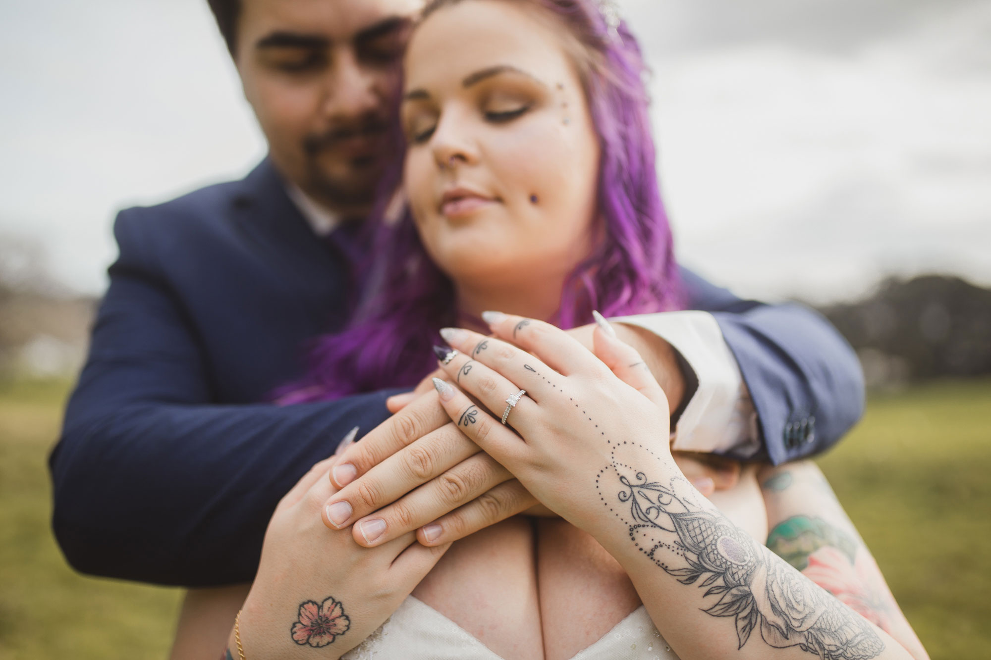 auckland wedding photo close up