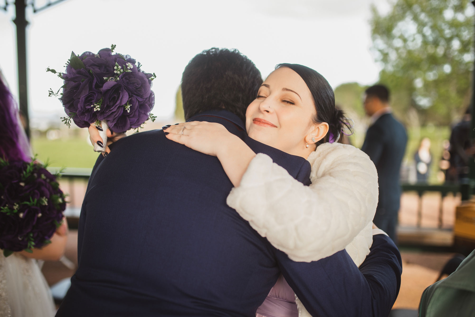 friends attending the wedding