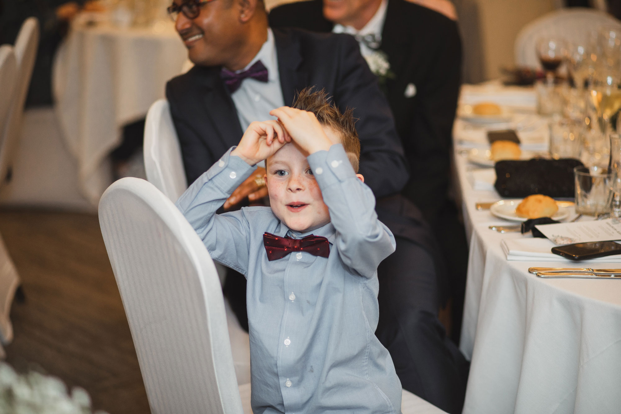 boy at the wedding