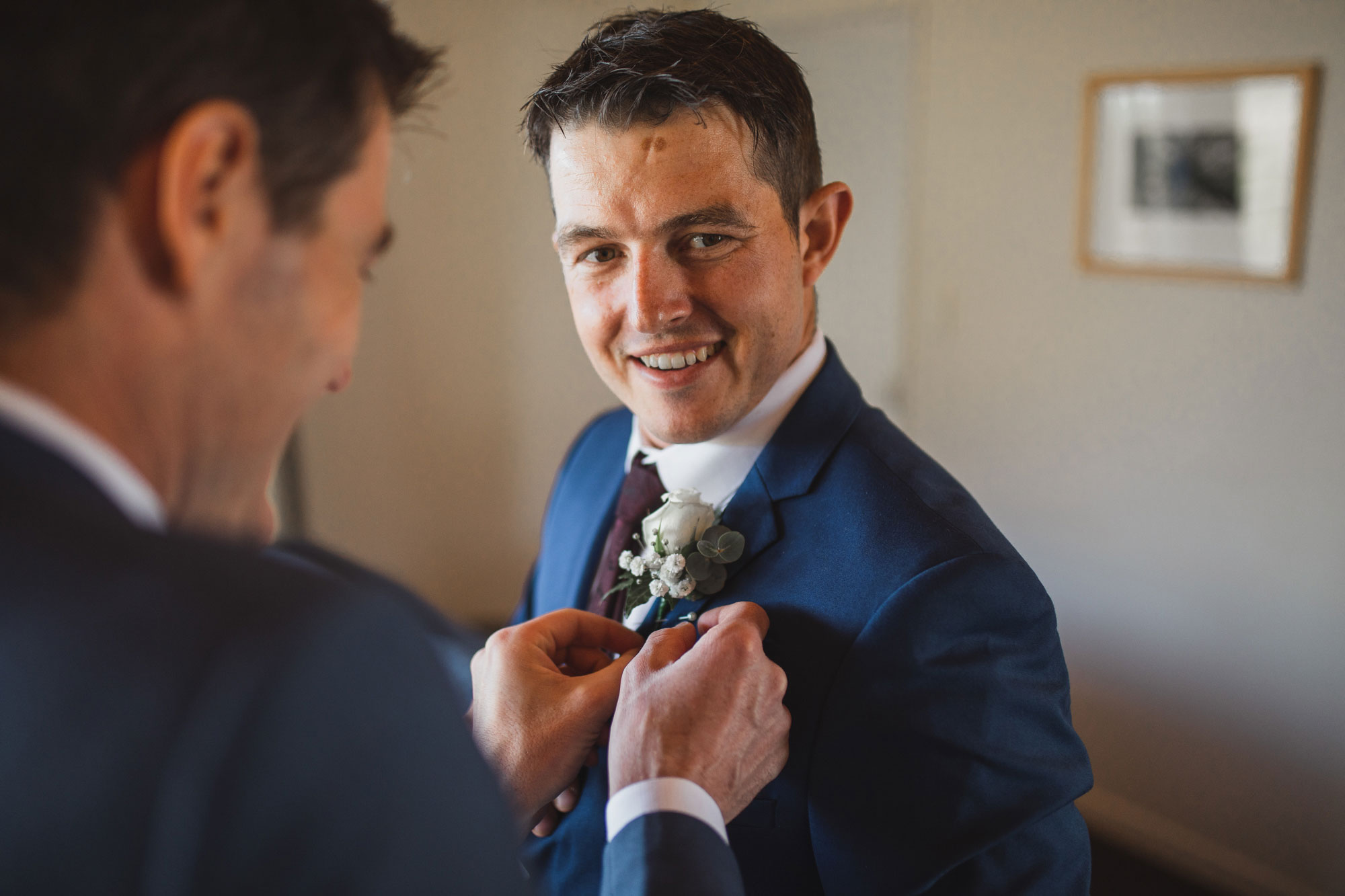 groomsman getting ready