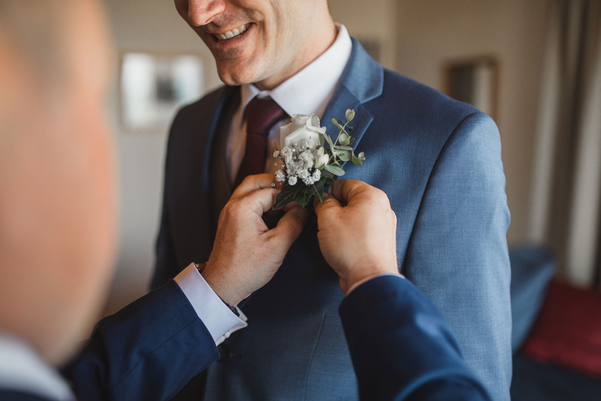 groom buttonhole flower