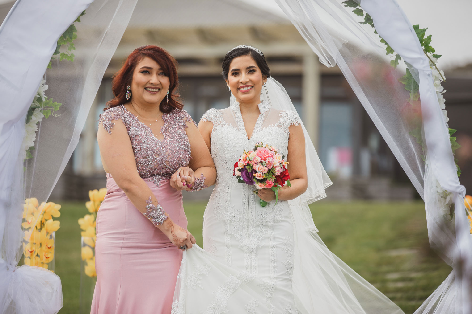 bride walking down the aisle