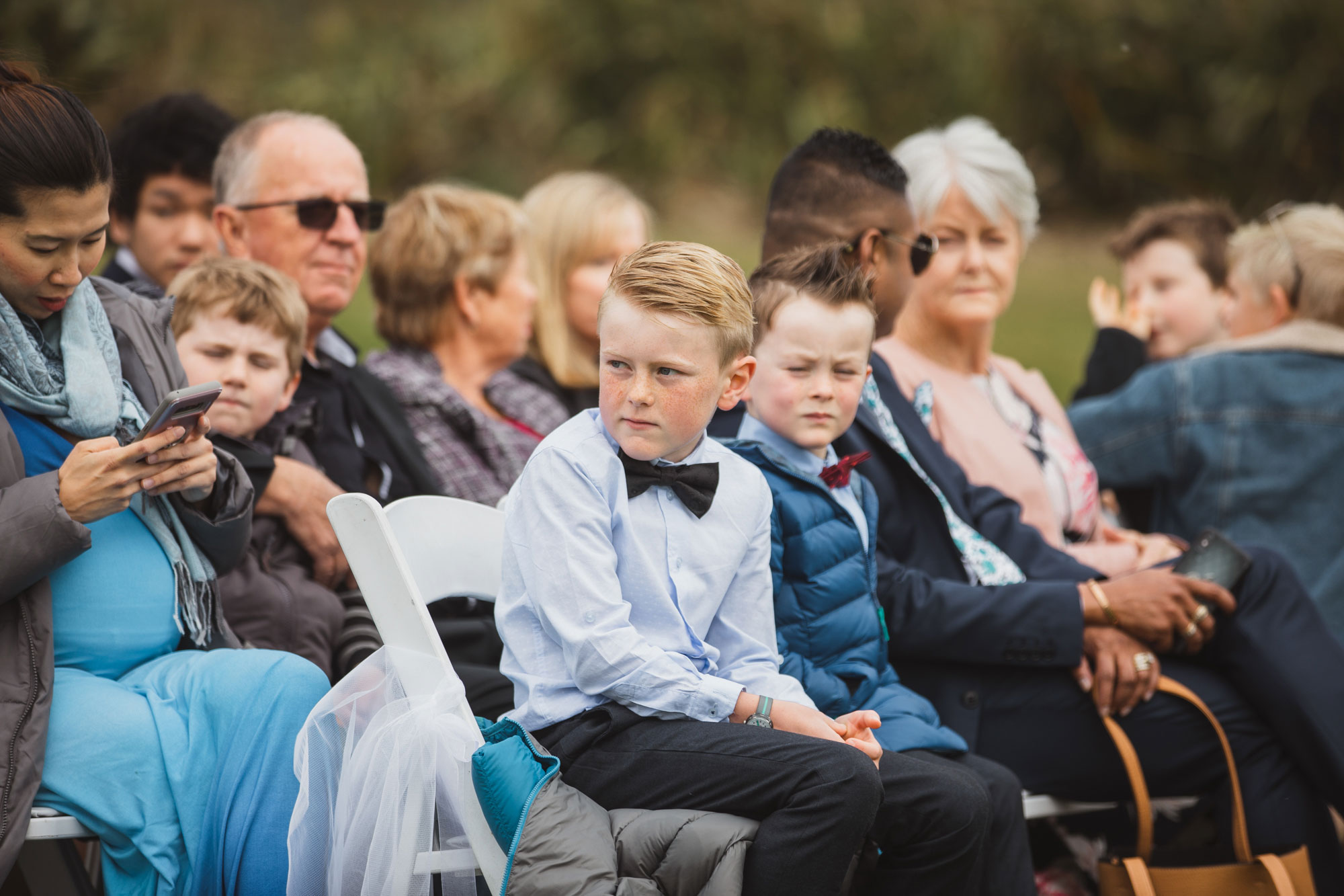 children at the wedding ceremony