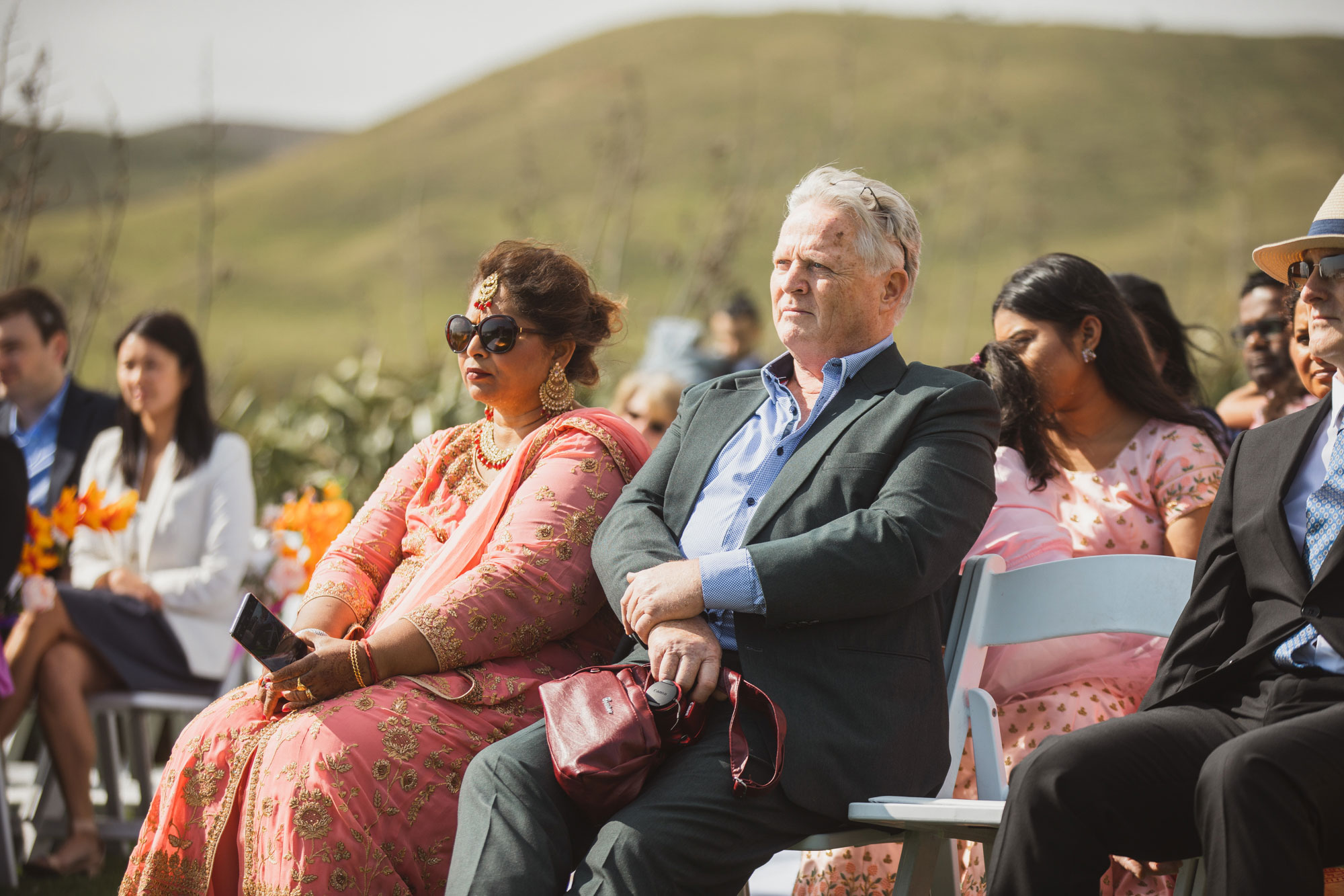 mother of the groom at ceremony