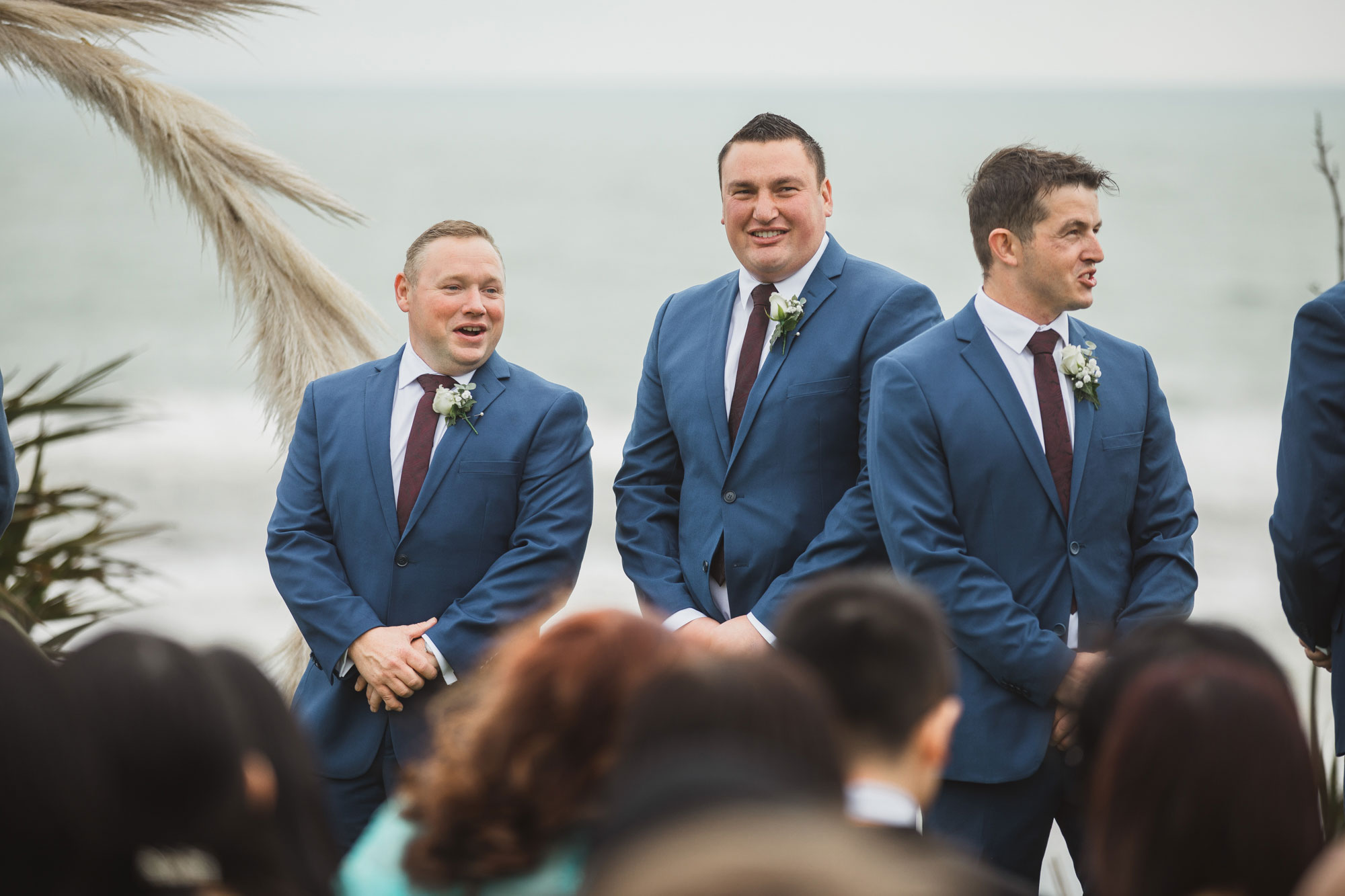 groomsmen having fun