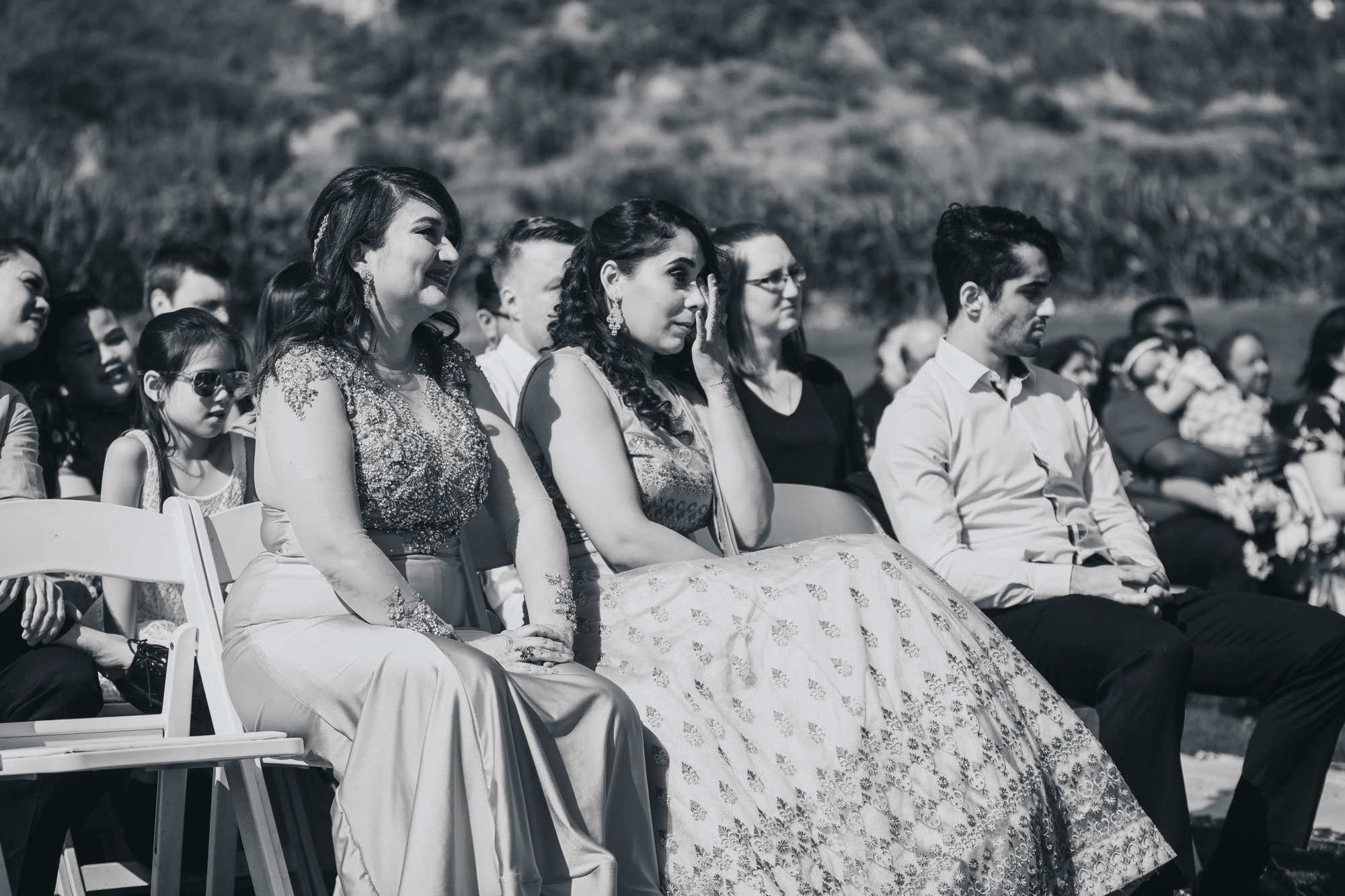 bride family crying