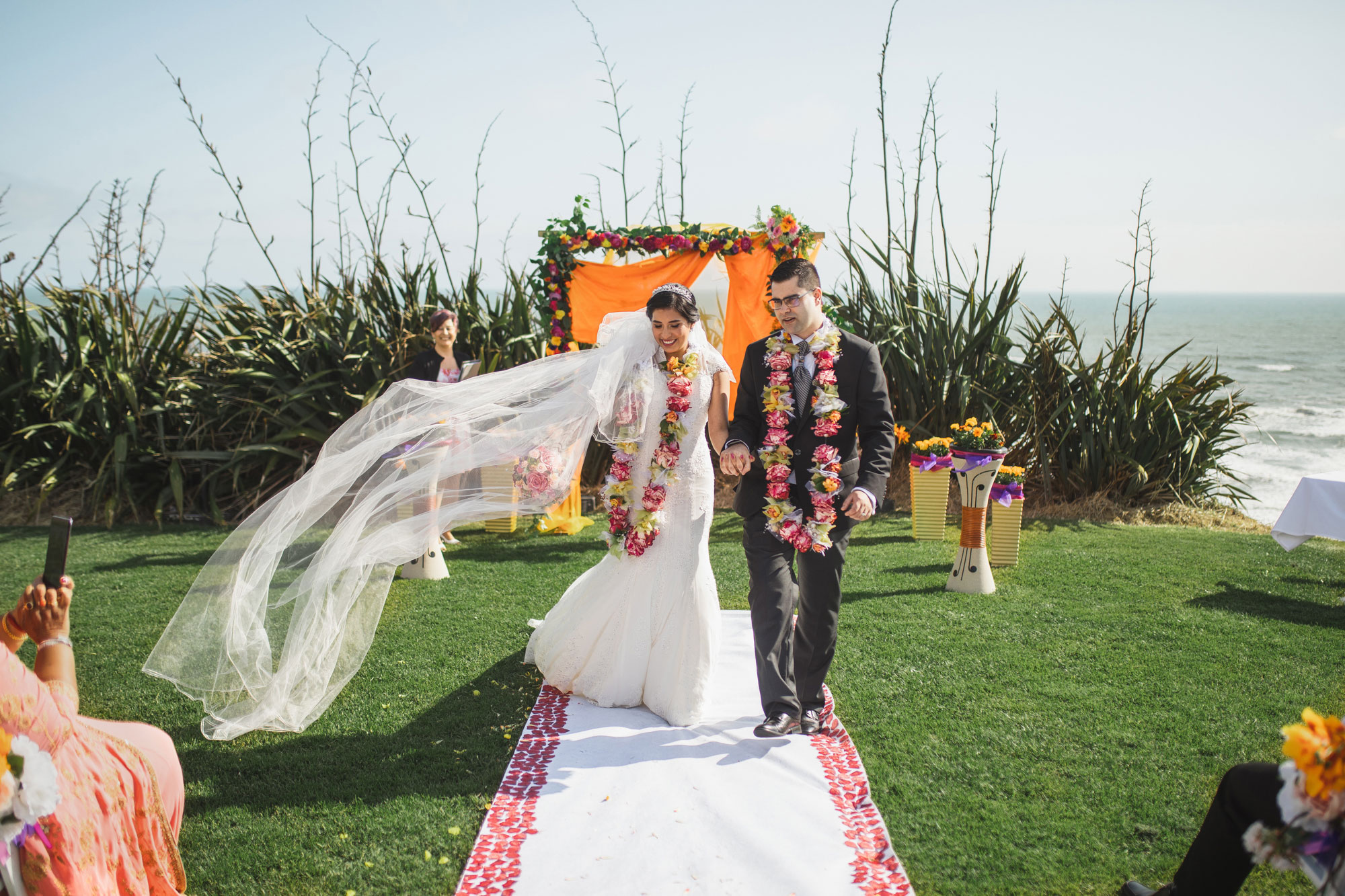 wedding recessional at castaways resort