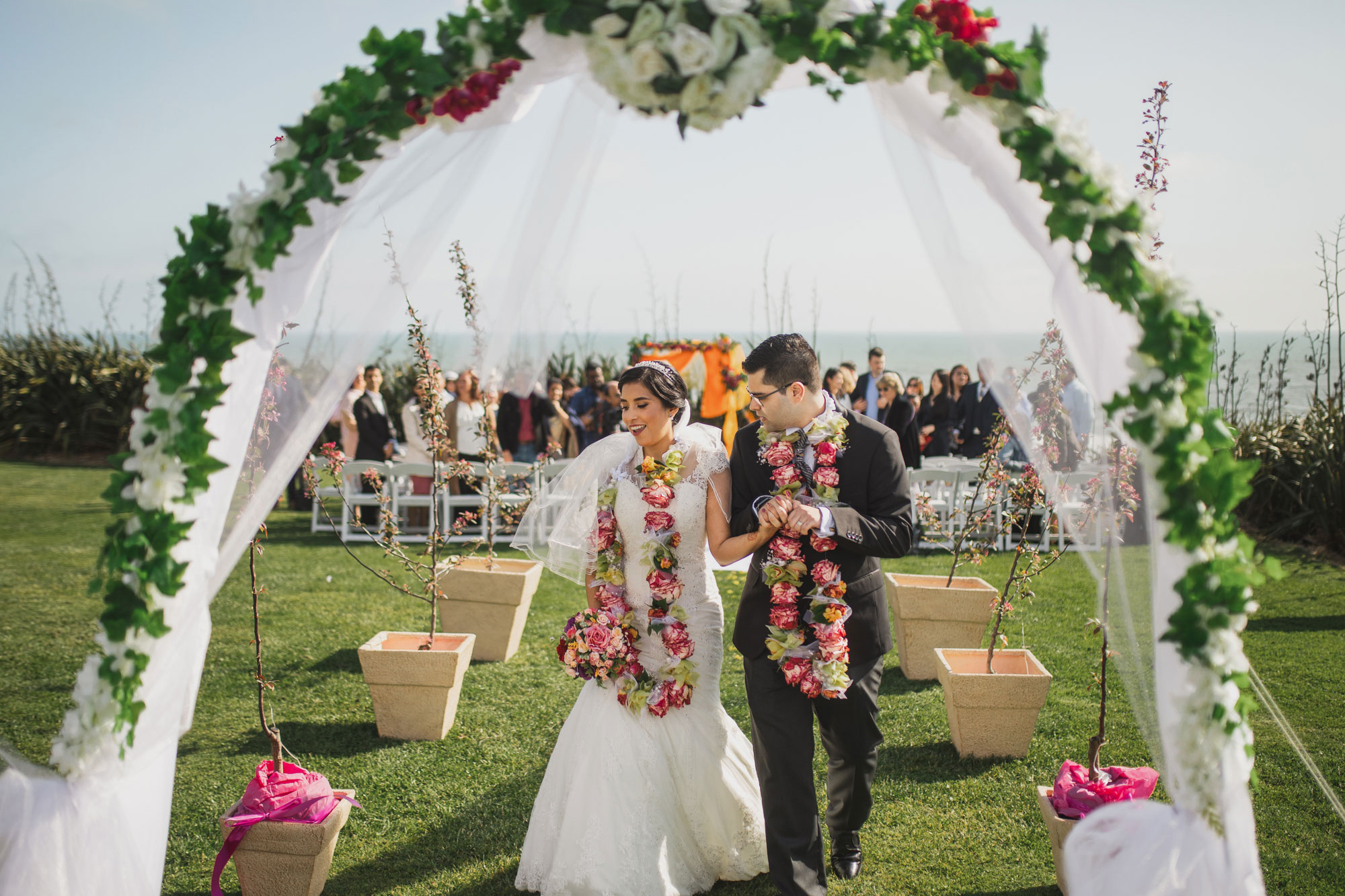 bride and groom officially married