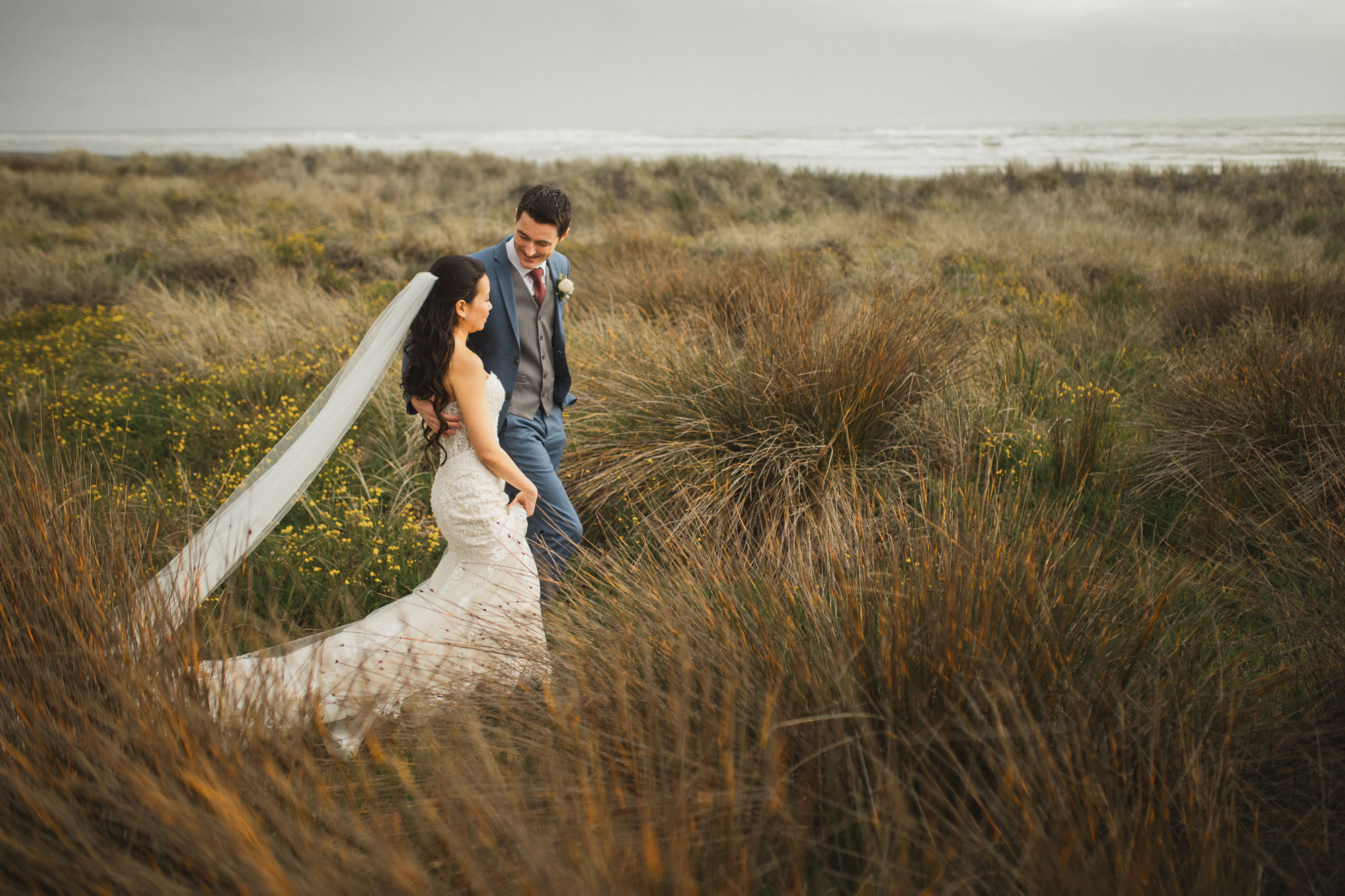 auckland wedding beach photos