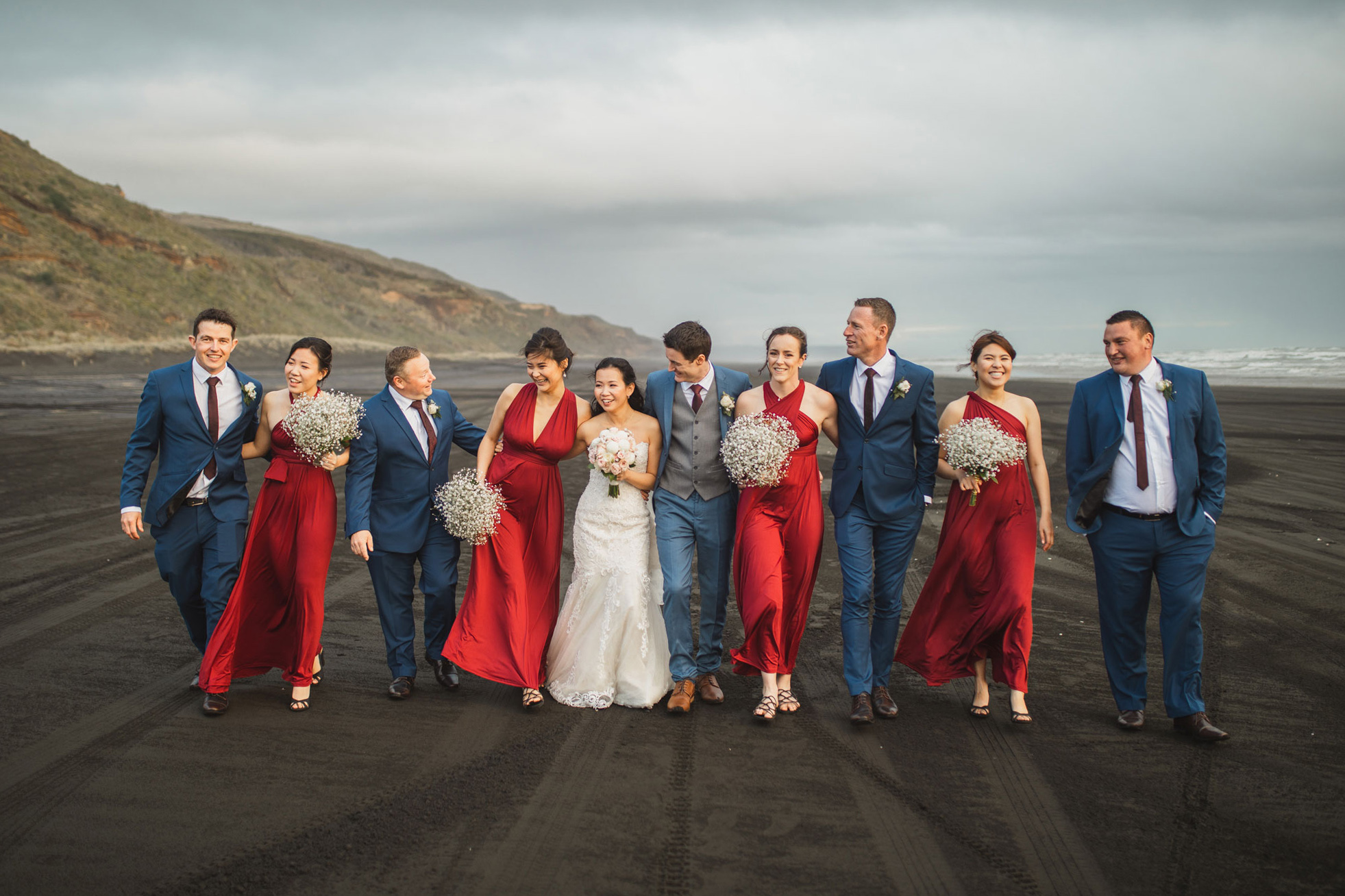 castaways bridal party photo