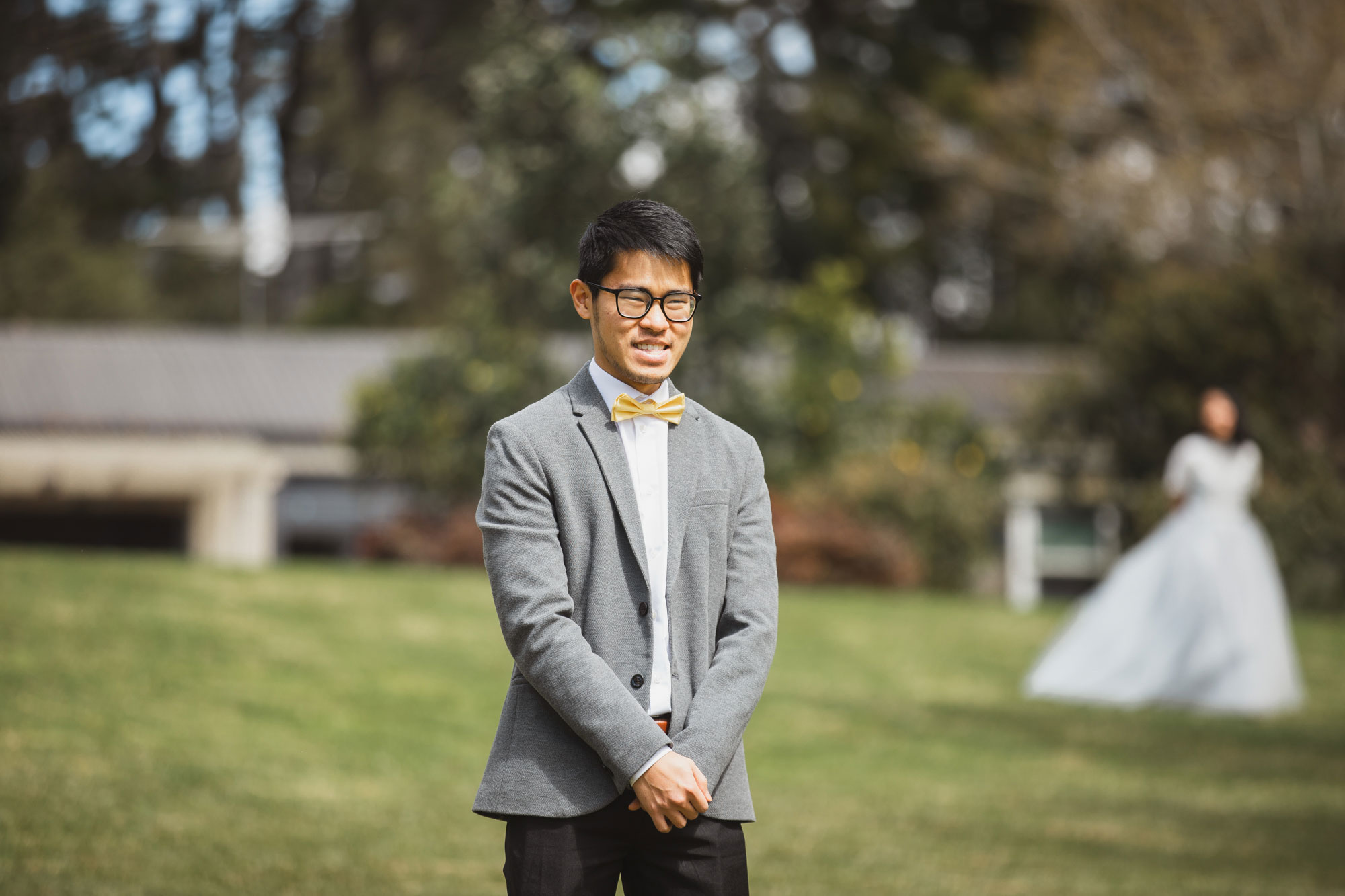 auckland wedding groom first look