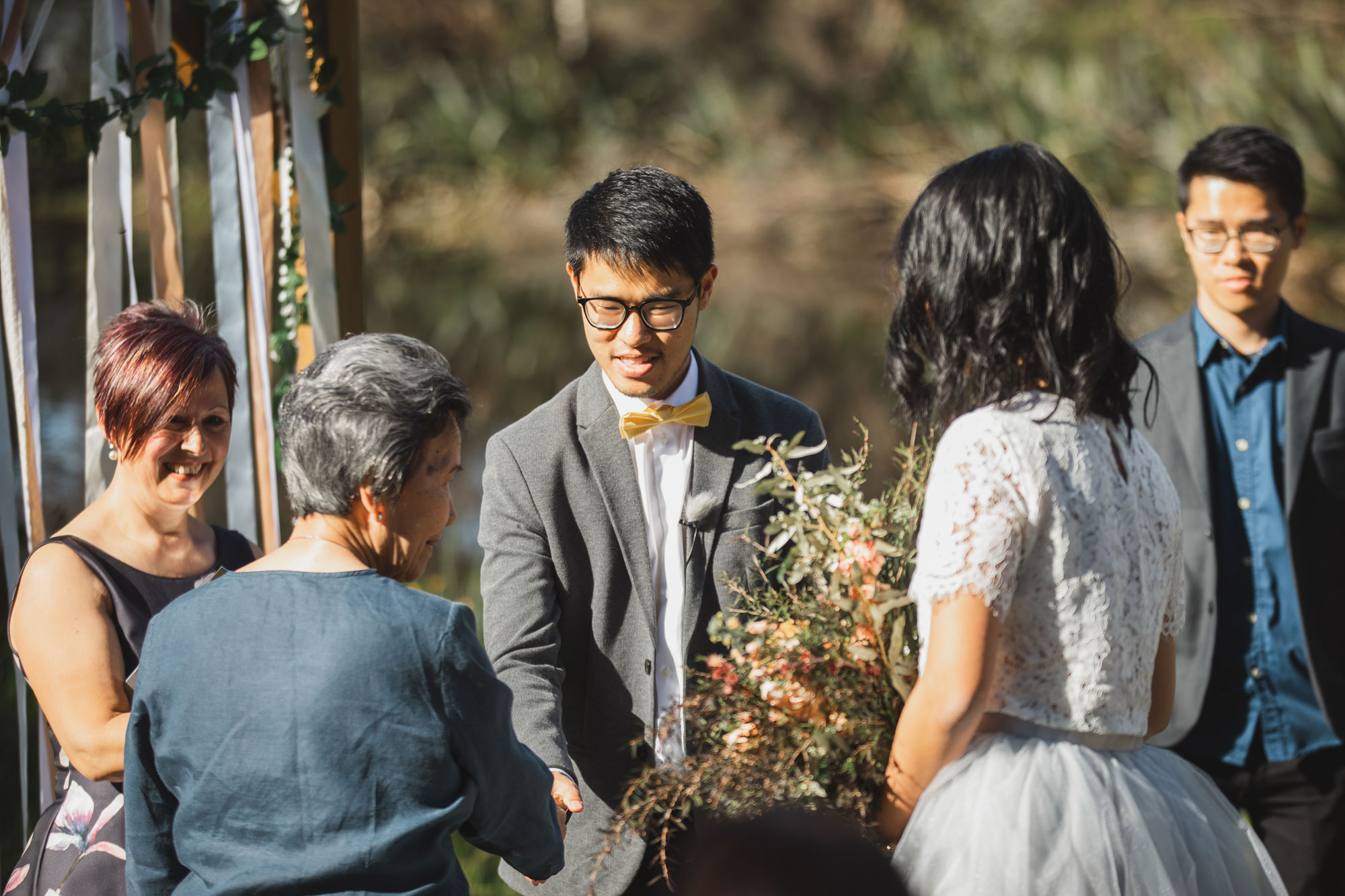 groom and the bride