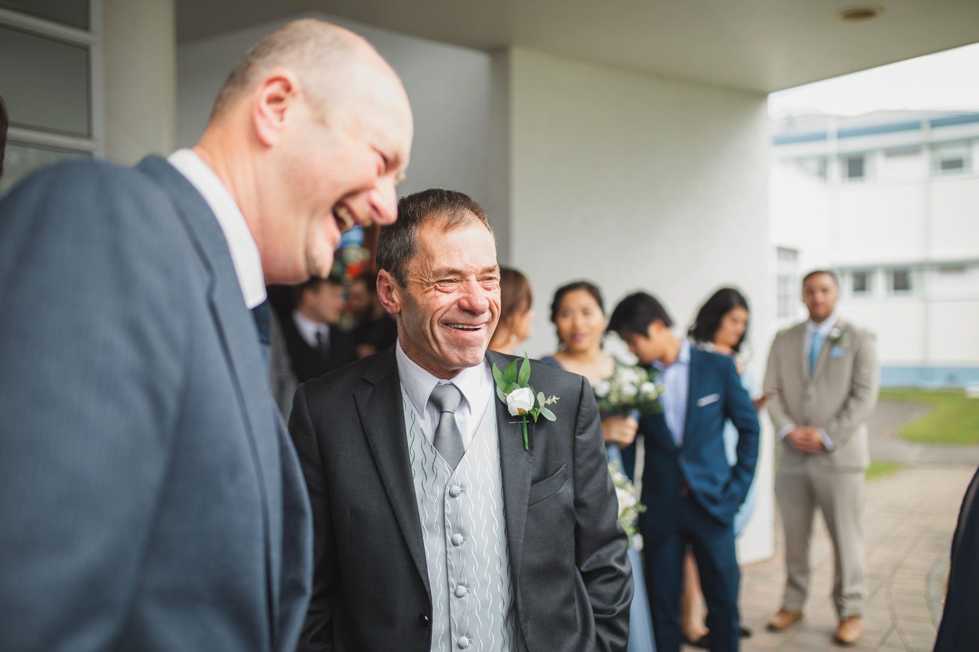 father of the bride and guests