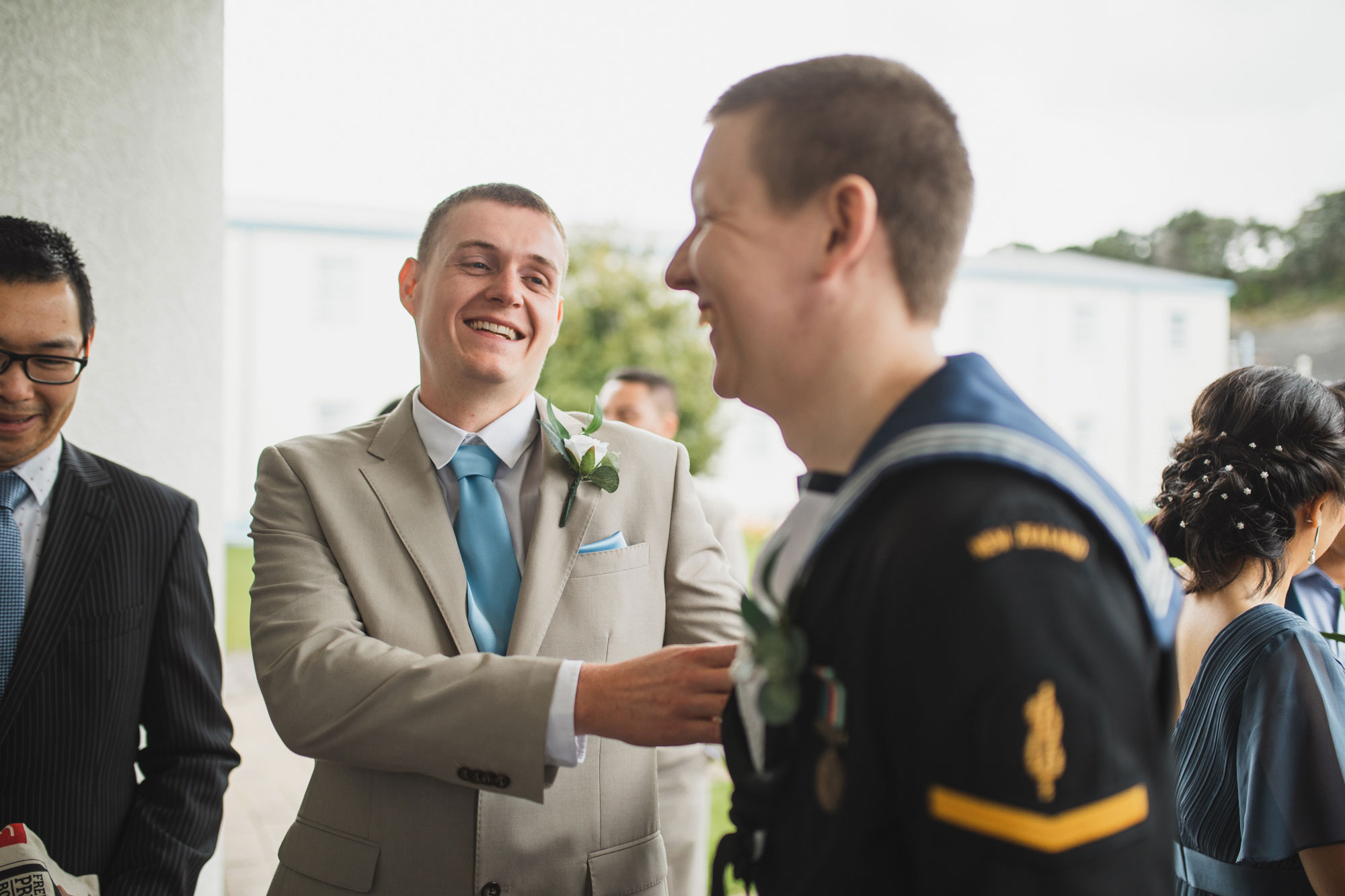 guests and the groom