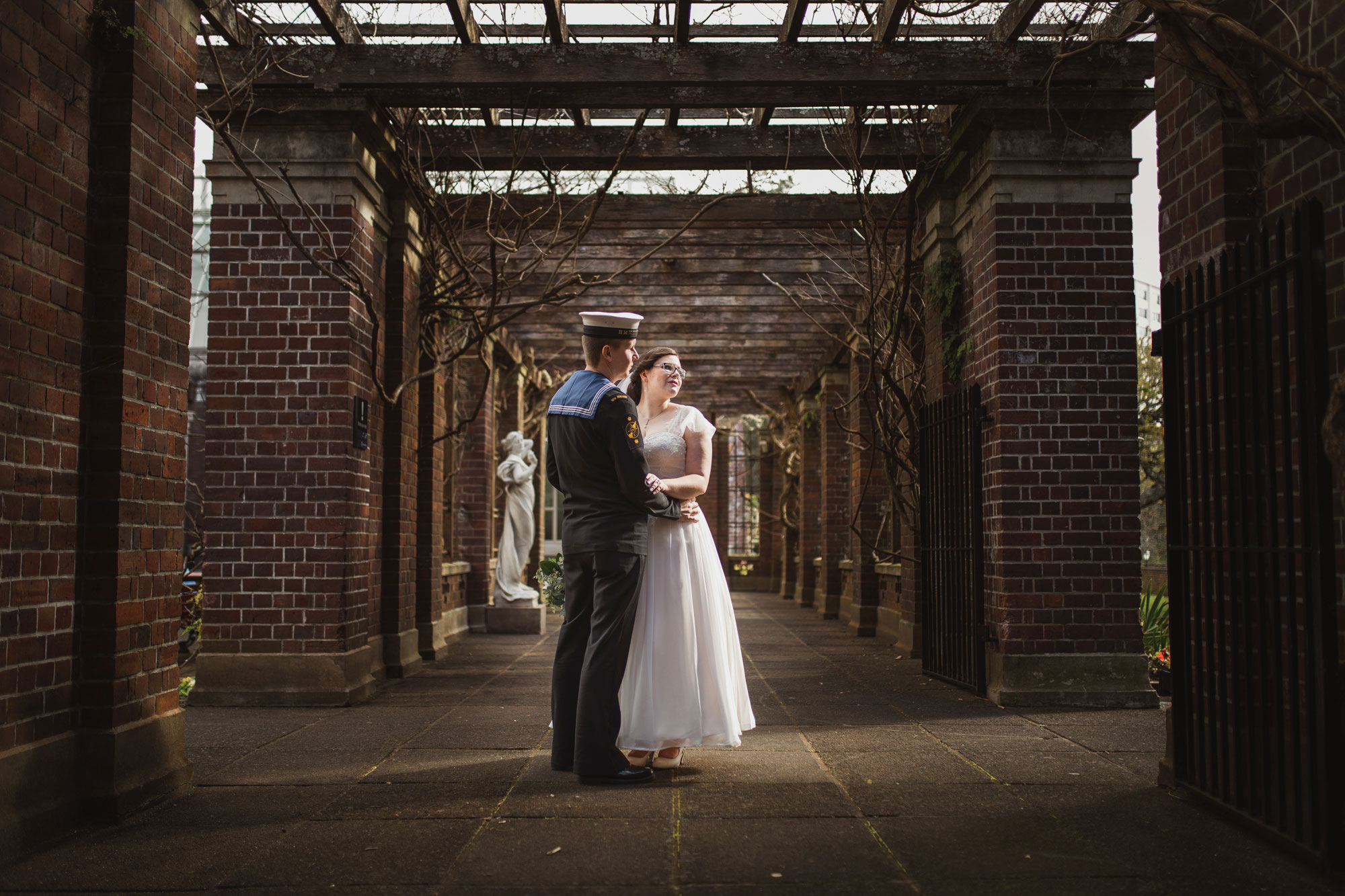 auckland domain wintergardens wedding photo