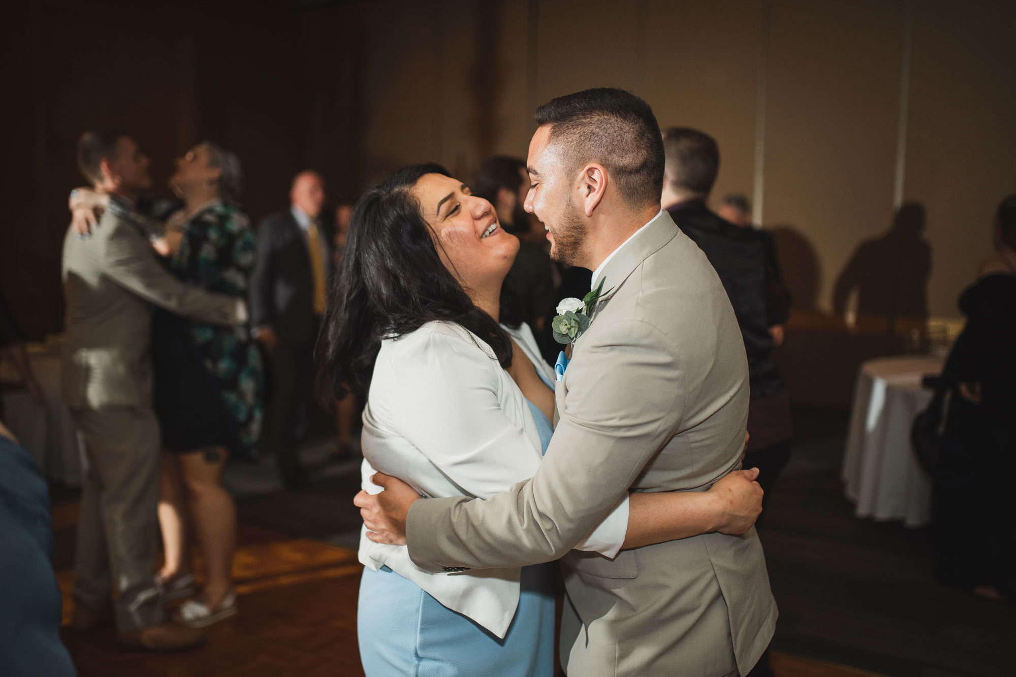 guests on the dance floor