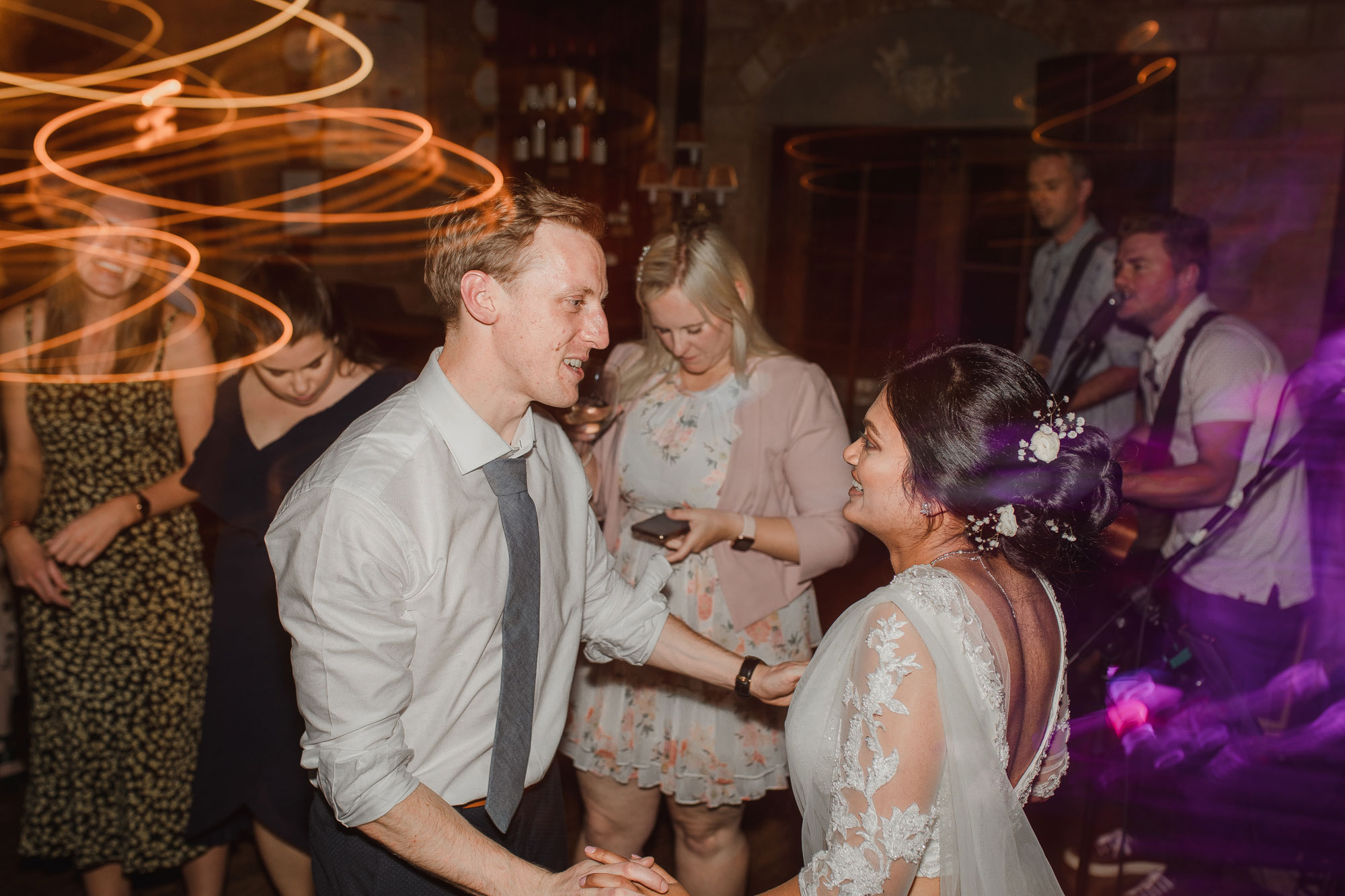 groom on the dance floor